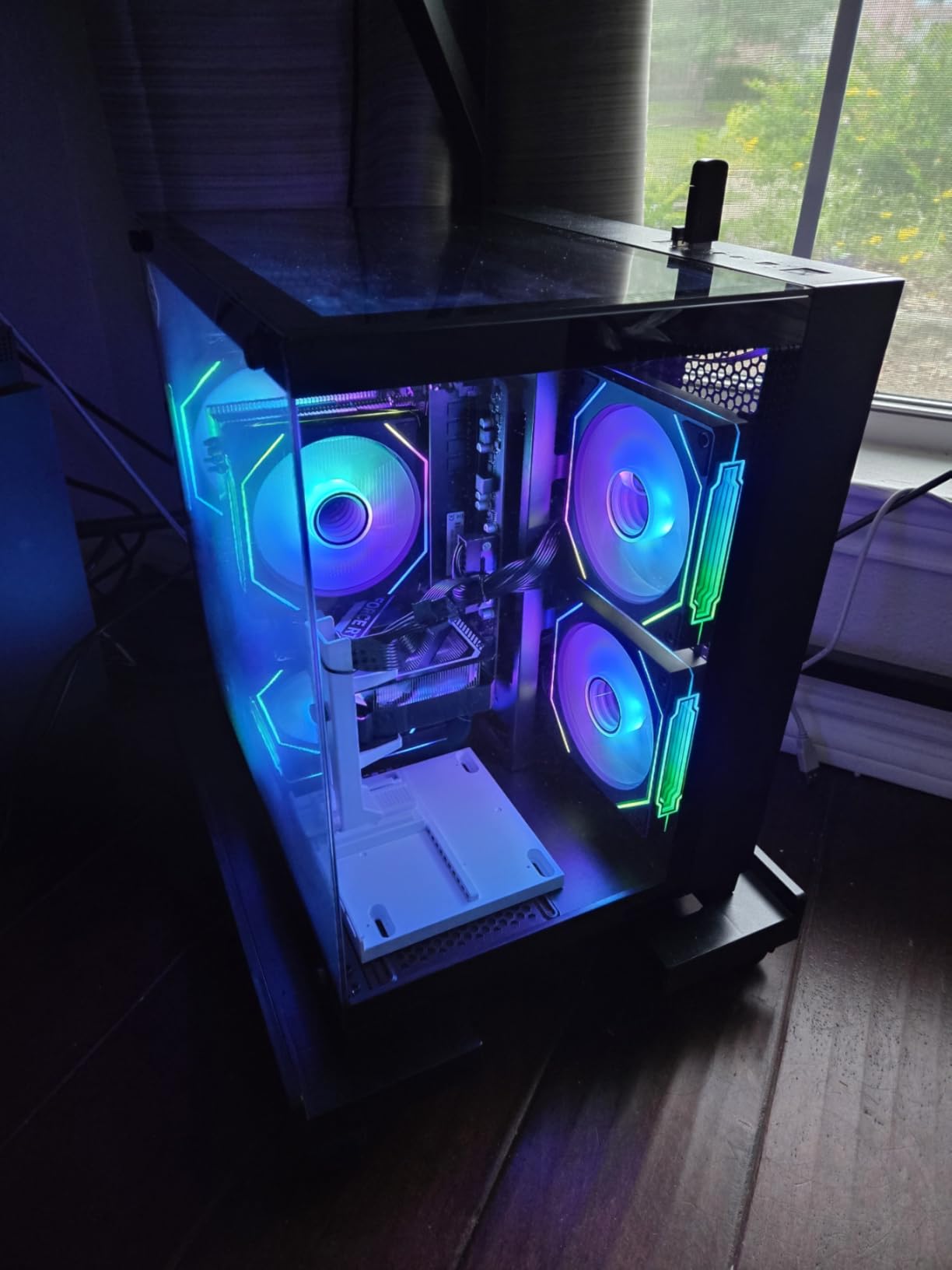 Gaming PC Desktop Core I9-14900HX, GeForce RTX 5060 Ti 8G, 16G DDR5 RAM, 1TB NVME SSD, WiFi 6, 4K 8K High-End Prebuilt PC Computer Tower for Streaming, Video Editing & Workstation Use (Black) customer photo 1