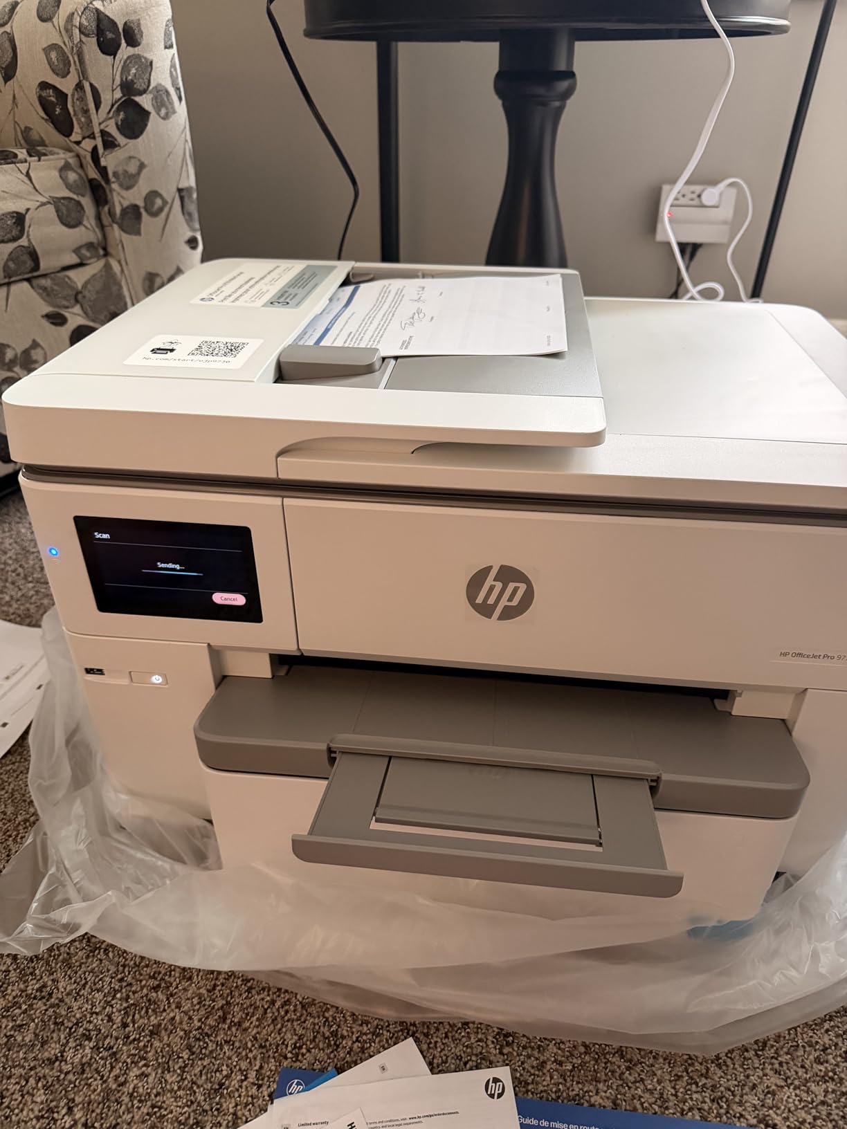 HP OfficeJet Pro 9730 Wide-Format Wireless All-in-One Color Inkjet Printer, Print, Scan, Copy, Fax, up to 11x17 ADF, Duplex Print/scan, Best-for-Office, AI-Capable customer photo 2