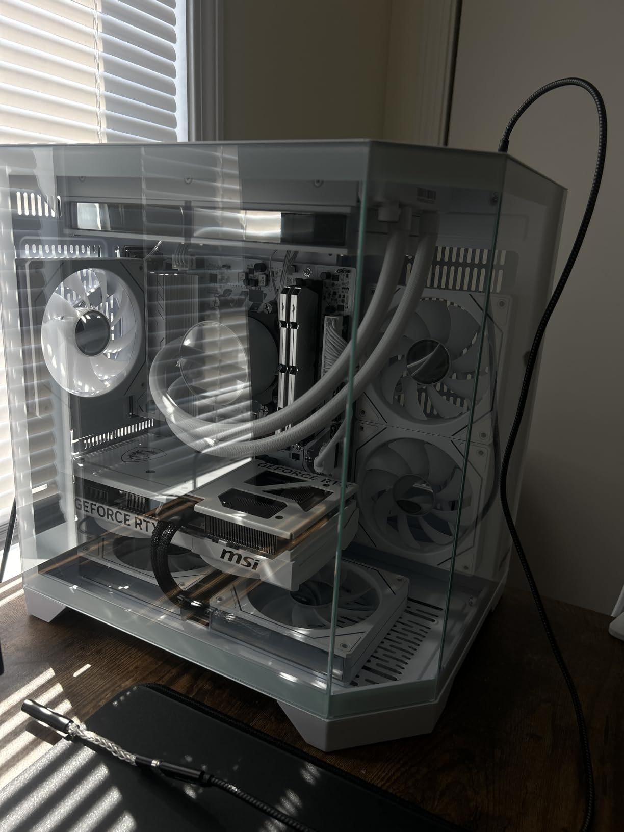 Ocean of Stars AI Gaming PC - Desktop RTX 5070 12GB - AMD Ryzen 7 9700X - 16GB DDR5 6000MHz RAM - 1TB PCIe +1TB SATA SSD - WiFi + BT - 850W PSU - Windows 11 - RGB Prebuilt Computer - Black customer photo 1