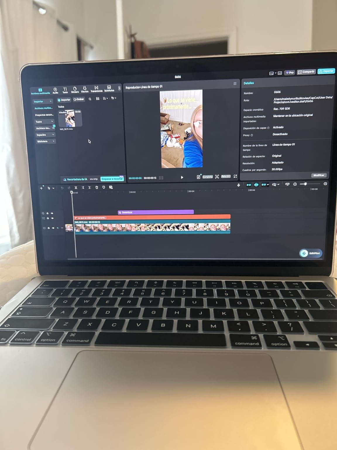 Apple 2026 MacBook Air 13-inch Laptop with M5 chip: Built for AI, 13.6-inch Liquid Retina Display, 16GB Unified Memory, 512GB SSD, 12MP Center Stage Camera, Touch ID, Wi-Fi 7; Sky Blue customer photo 2