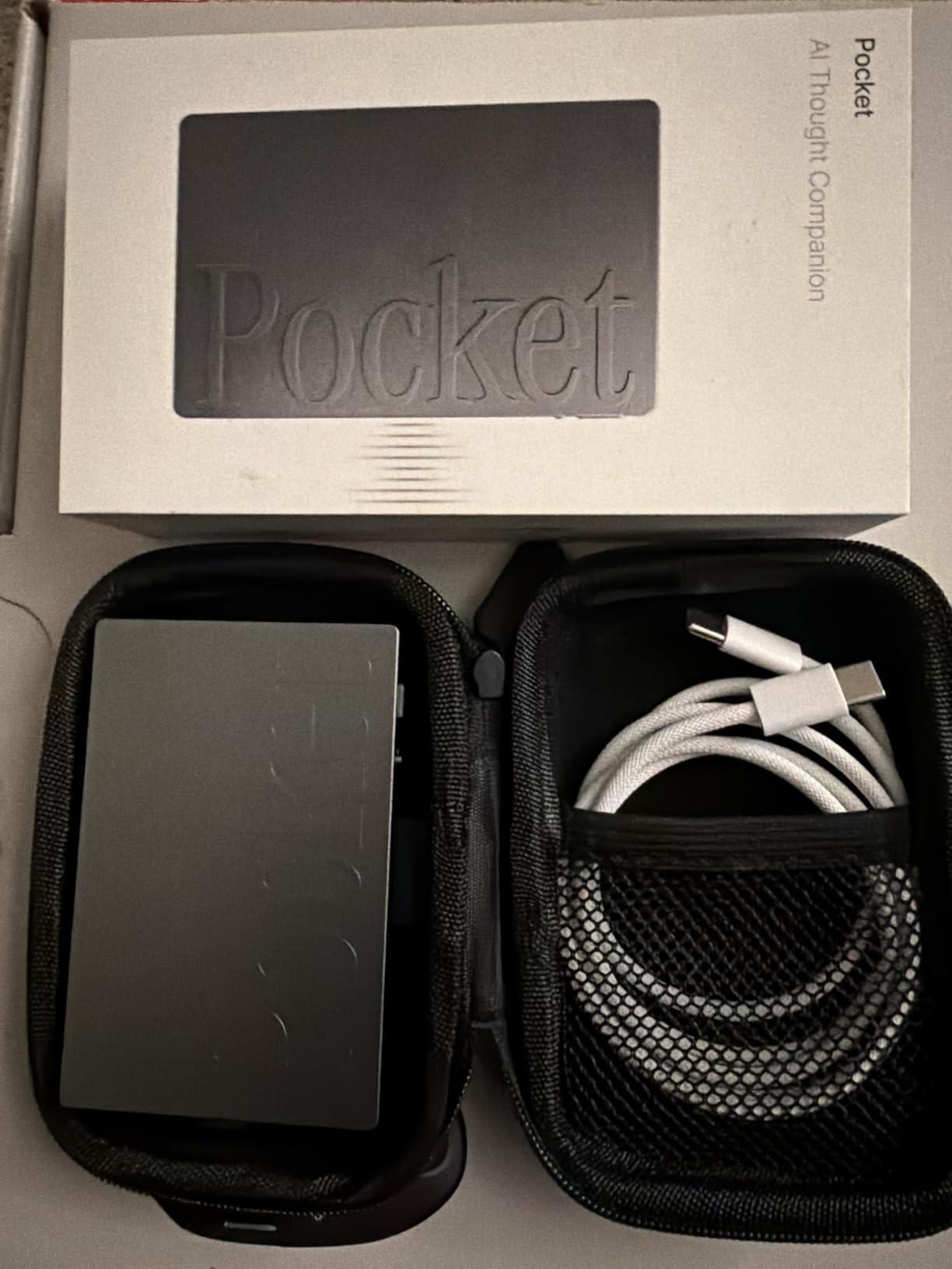 Pocket AI Voice Recorder & Smart Assistant - Auto Transcription, Summaries & Action Items - AI Note Taker for Meetings, Calls & Productivity - Space Grey customer photo 2