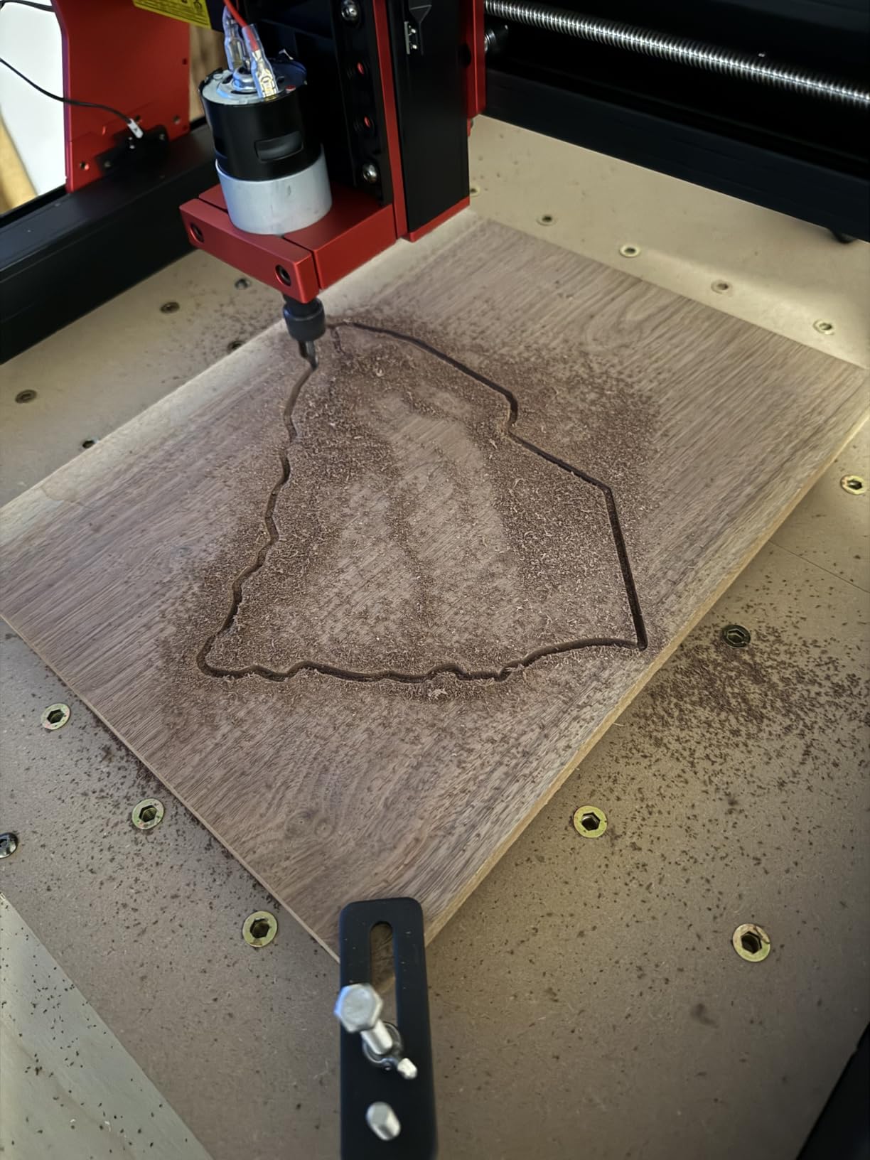 TTC3018 Pro CNC Router Machine, Desktop CNC Engraving Machine Upgraded 3-Axis Engraving All-Metal Milling Machine for Wood Acrylic MDF Nylon, 300mmX180mmX40mm Working Area customer photo 2