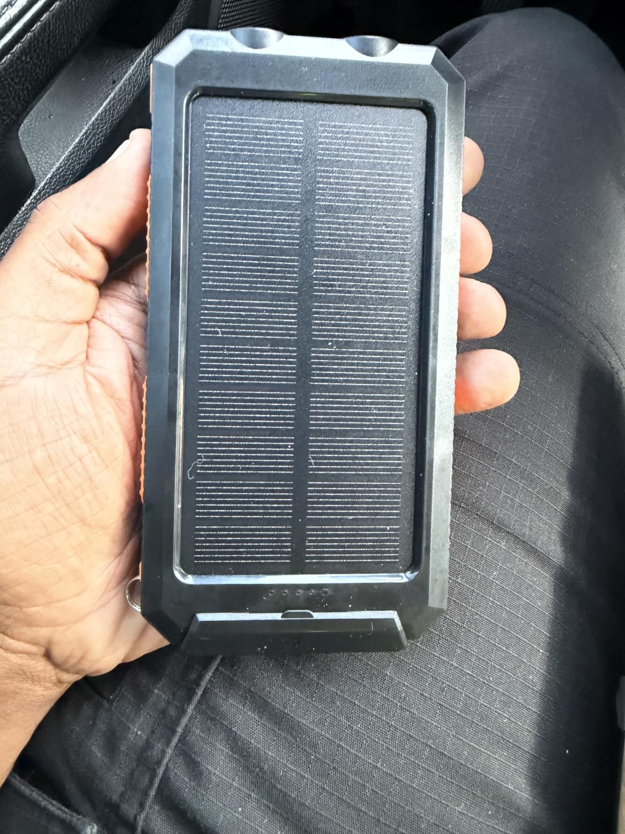 Durecopow Solar Charger Power Bank 20,000mAh, Portable Charger, 4 Cables 3 Ports Fast Charging External Battery Pack with USB C for Cell Phones, Solar Panel Charger with Dual Flashlight for Camping customer photo 2