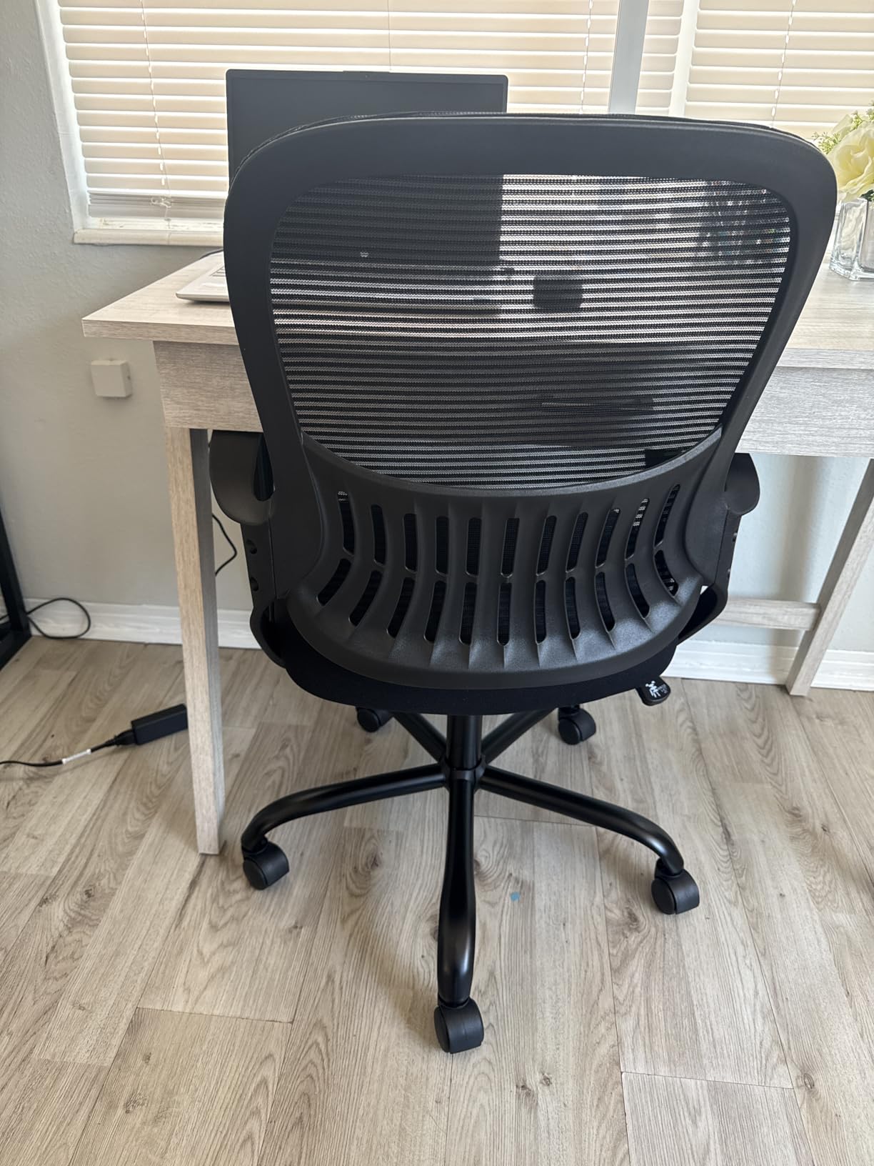 Sweetcrispy Computer Desk Chair, Swivel Task Chair with Lumbar Support customer photo 1