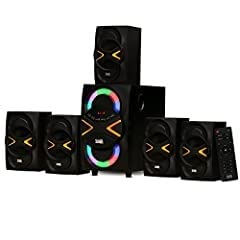 Acoustic Audio by Goldwood 5.1 Speaker System 5.1-Channel with LED lights and Bluetooth Home Theater Speaker System, Black (AA5210) customer photo 1