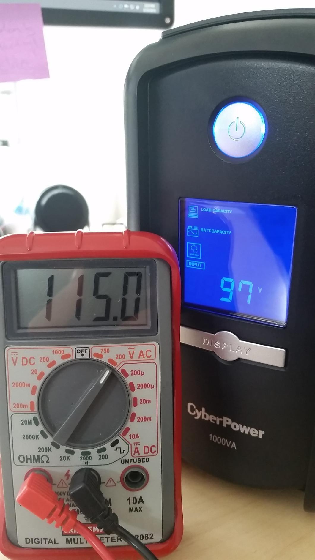 CyberPower CP1000AVRLCD Intelligent LCD UPS Battery Backup | 1000VA/600W, 9 Outlets, AVR, Mini-Tower, UL Certified customer photo 1