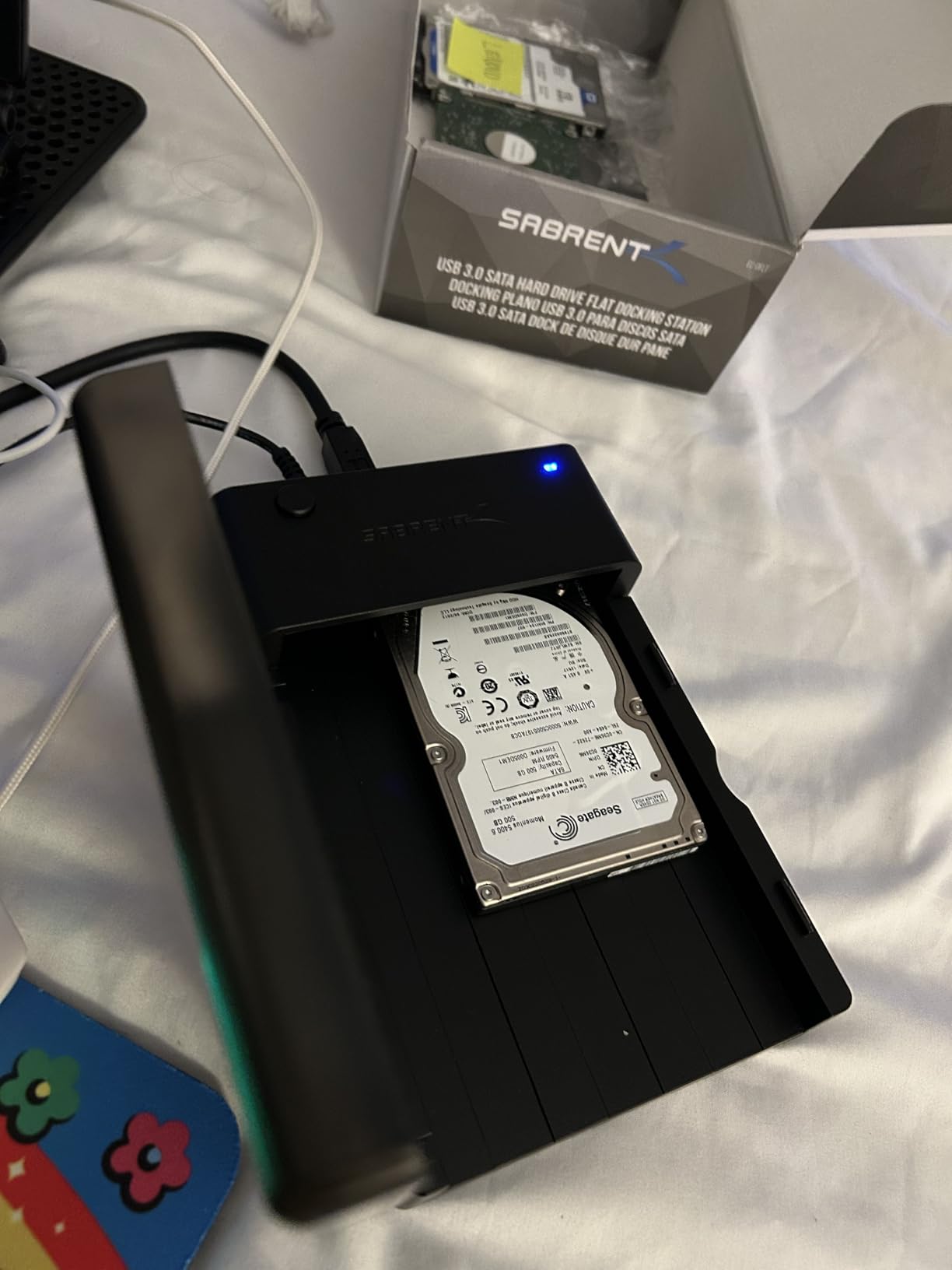 SABRENT USB 3.0 to SATA Hard Drive Docking Station, 2.5/3.5in (EC-DFLT) customer photo 2