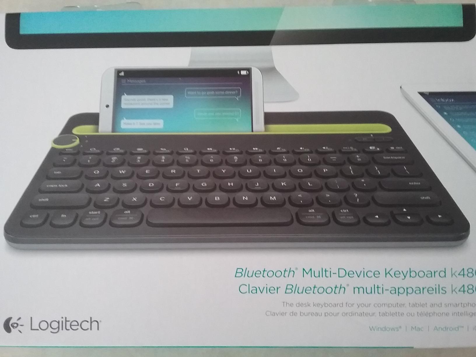 Logitech K480 Wireless Multi-Device Keyboard for Windows, macOS, iPadOS, Android or Chrome OS, Bluetooth, Compact, Compatible with PC, Mac, Laptop, Smartphone, Tablet - Black customer photo 1
