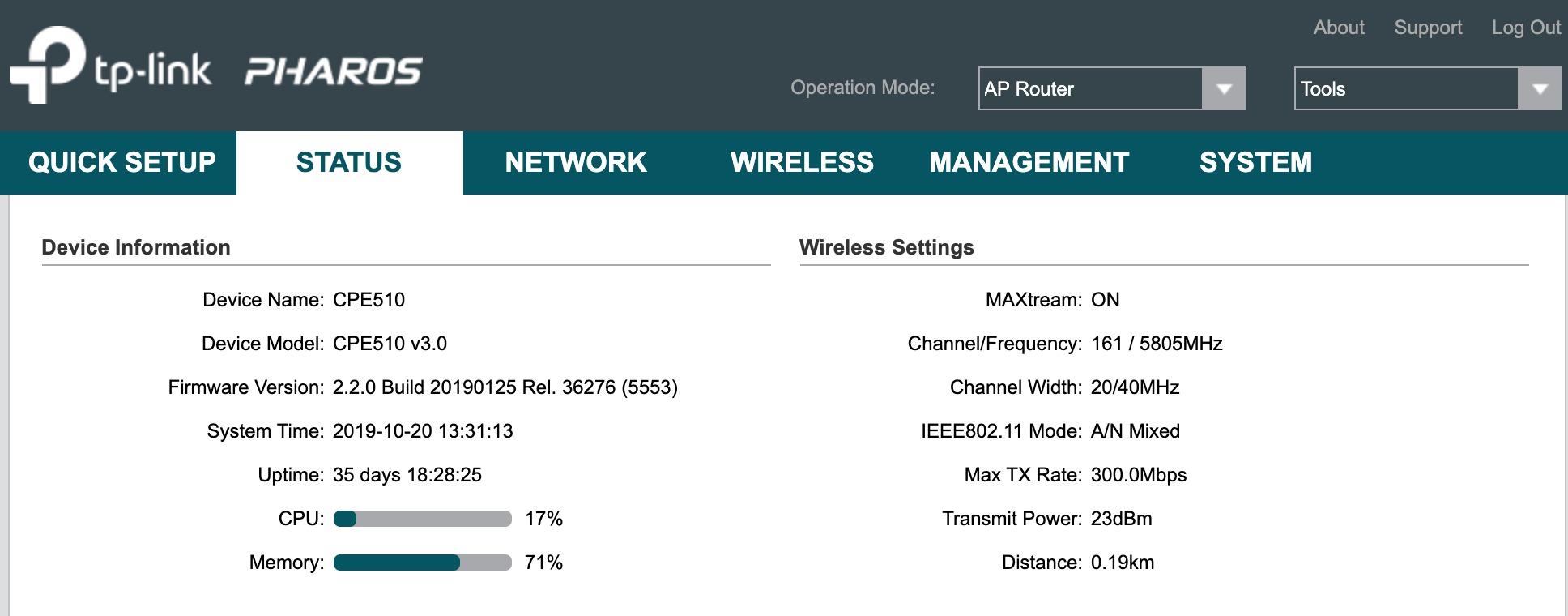 TP-Link CPE510, Long Range Outdoor CPE for PtP, PtMP Transmission 5GHz N300 | Point to Point Wireless Bridge, 13dBi, 15km+, Passive PoE Powered w Free PoE Injector, Pharos Control, White customer photo 2