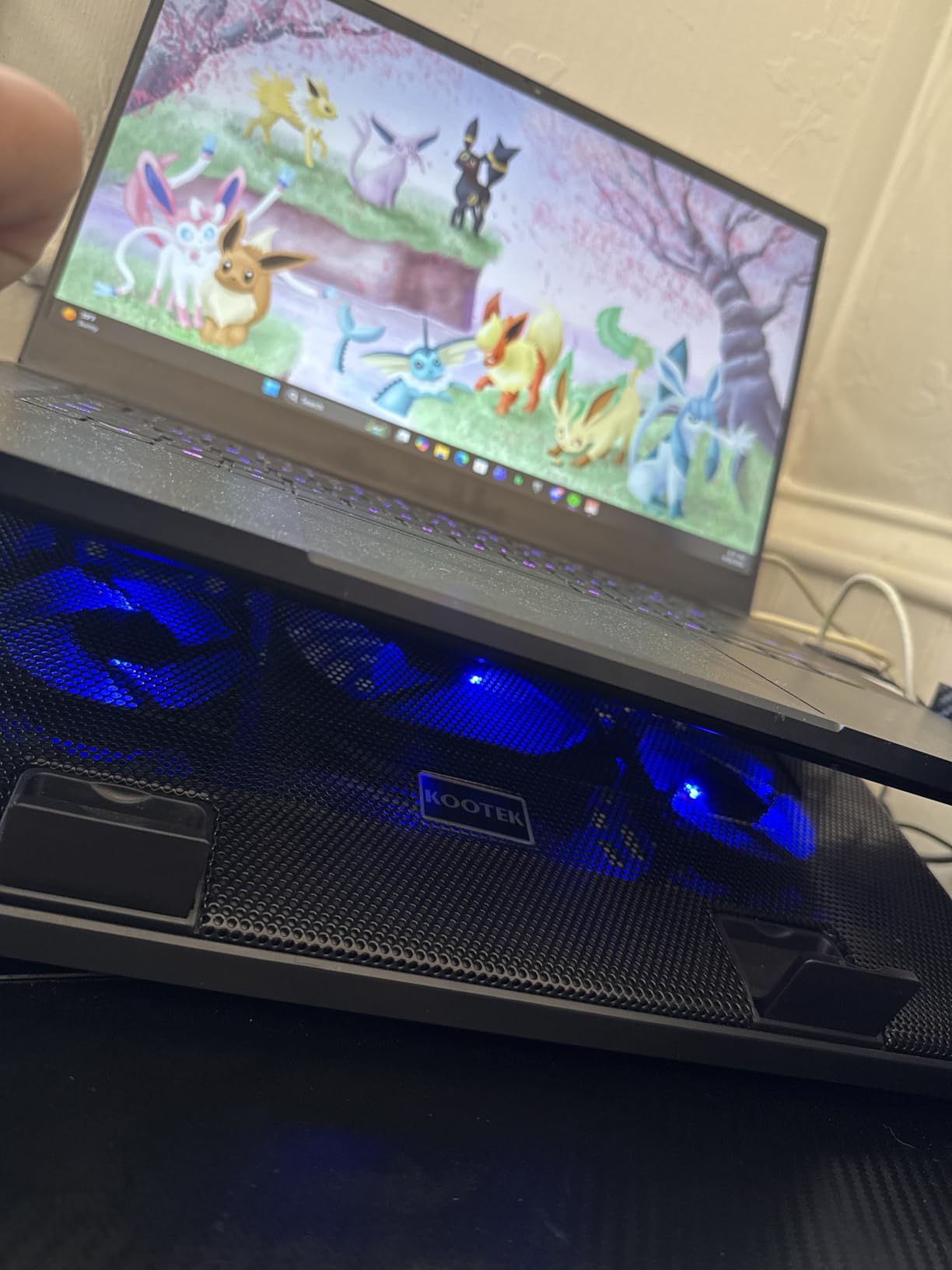 Kootek Laptop Cooling Pad Cooler Stand with 5 Quiet Fans for 12