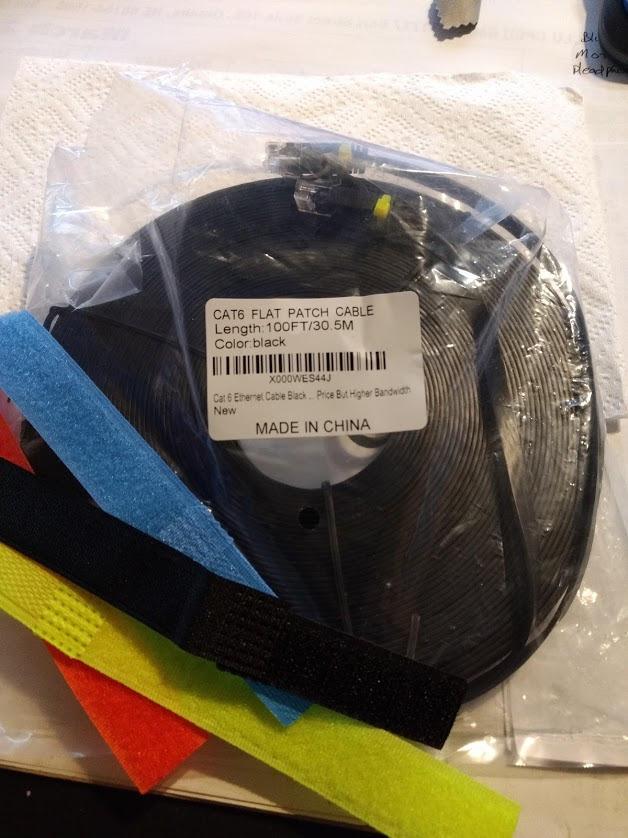 CableGeeker Cat 6 Flat Ethernet Cable 100ft, 10Gbps, Black | 30AWG OFC, 550MHz, Snagless Gold-Plated RJ45, Flat Low-Profile Design For Walls And Baseboards, Router & Gaming Use customer photo 2