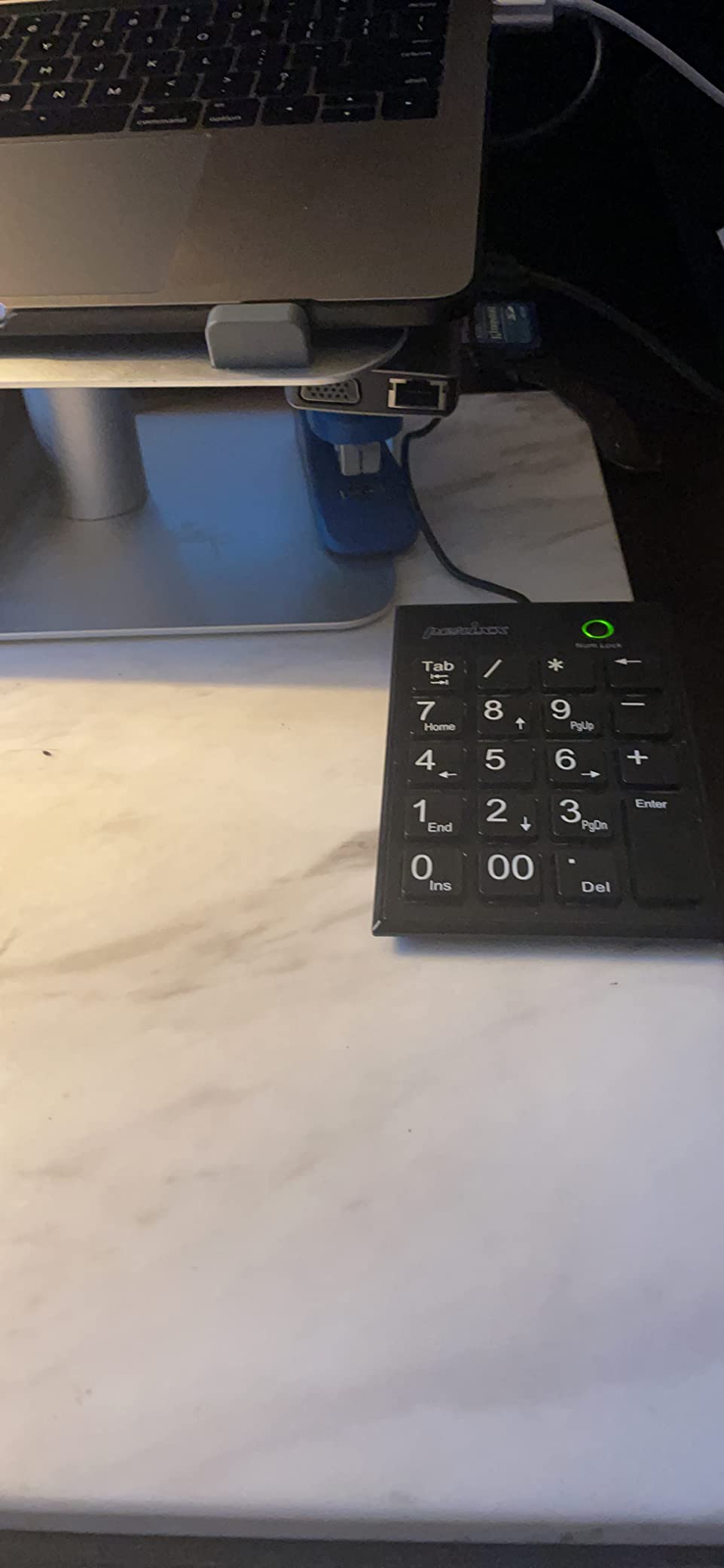 Perixx PPD-202 Wired 19 Keys Slim Numeric Keypad, Big Print Font, Silent Notebook Scissor Key Number Keypad with Tab Key and Num Lock, Black customer photo 1
