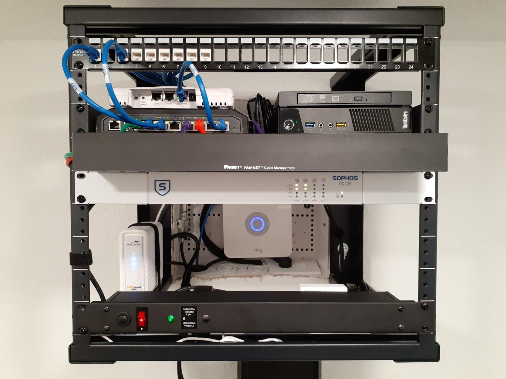 NavePoint 6U Wall Mount Rack - Server Rack for 19 Inch IT Equipment Open Frame Rack - Network Rack for AV & Server Equipment 16