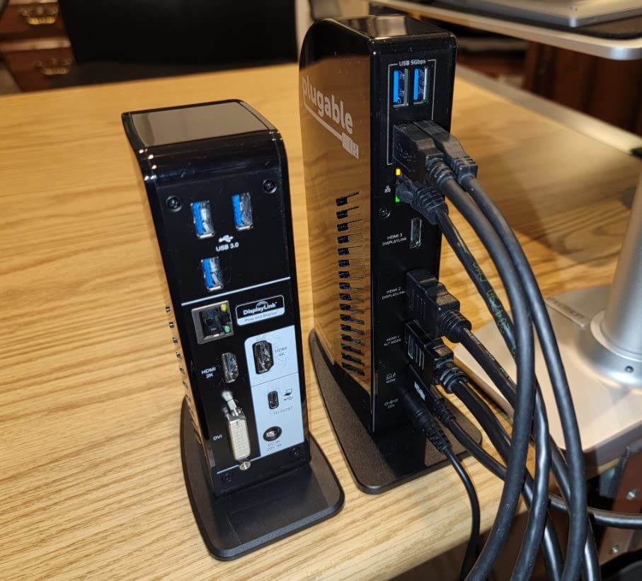 Plugable USB-C Triple Monitor Docking Station: 13-in-1 Laptop Dock with 100W Charging for Mac (DisplayLink Driver Required), Windows, Chrome, 3 HDMI, Gigabit Ethernet, SD, USB-C 20W, 4 USB - UD-ULTCDL customer photo 1