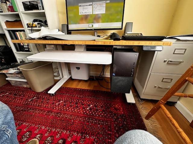 VIVO Adjustable Computer Keyboard & Mouse Platform Tray Ergonomic Under Table Desk Mount Drawer Underdesk Shelf (MOUNT-KB03B) customer photo 1