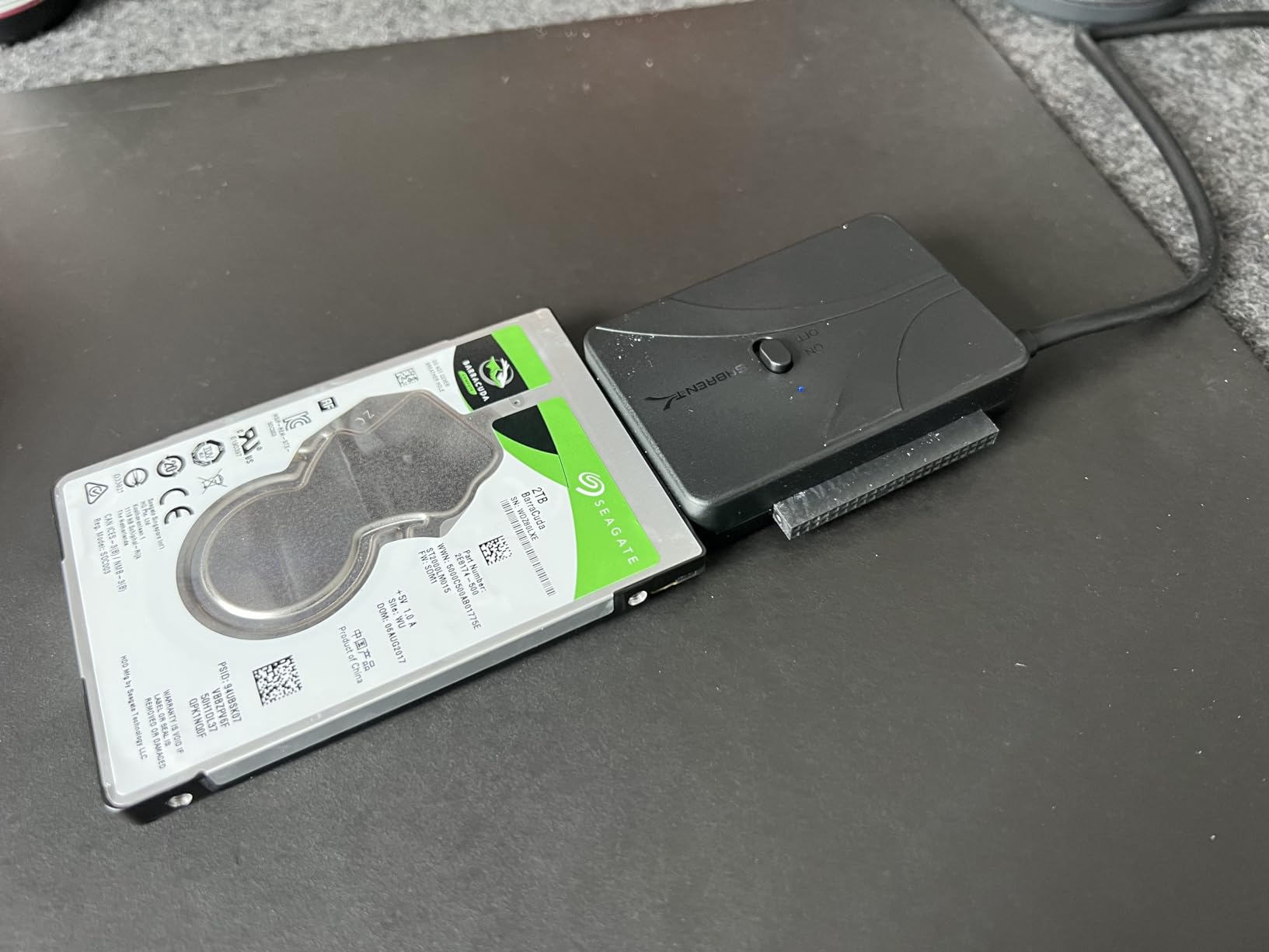 SABRENT USB-C to SATA/IDE Hard Drive Adapter, 2.5/3.5/5.25in (USB-DS12) customer photo 2
