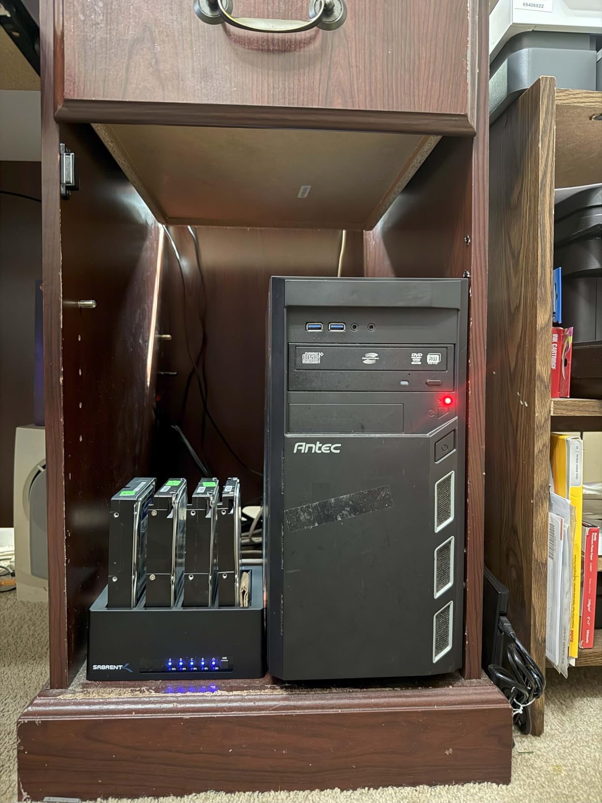 SABRENT USB 3.0 Dual Bay Hard Drive Docking Station & Cloner (EC-HD2B) customer photo 2