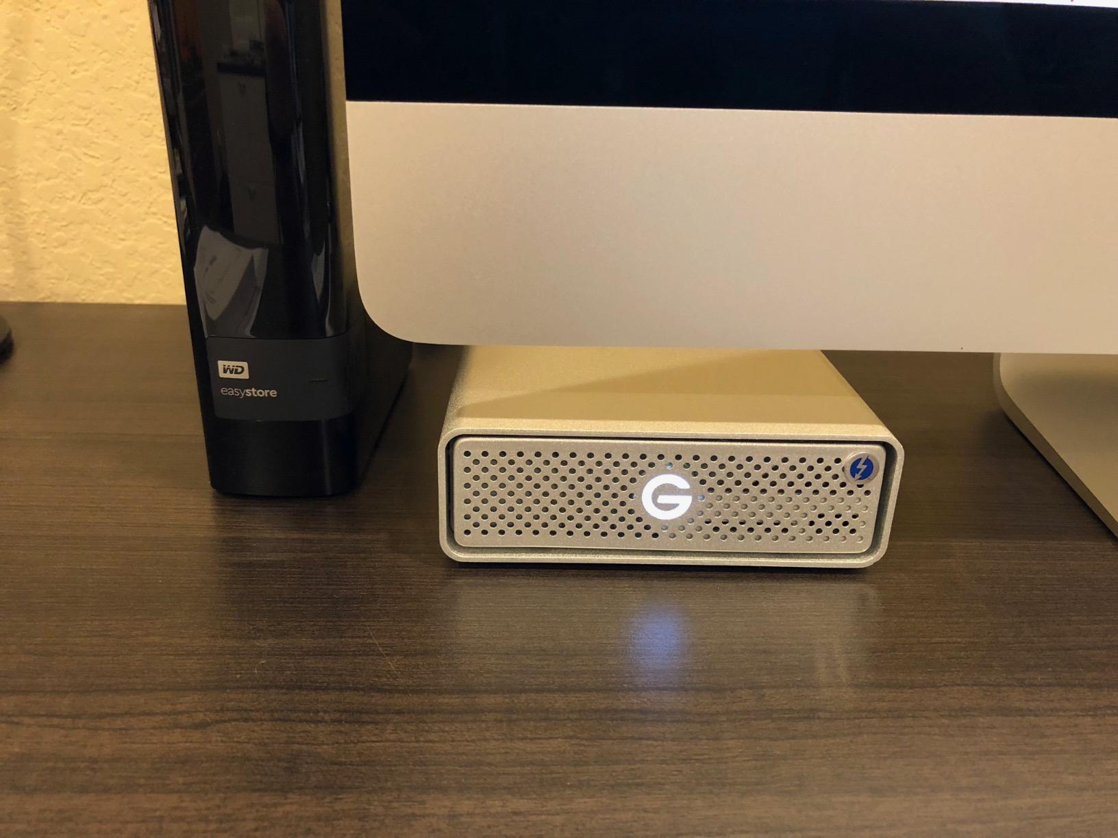 G-Technology 12TB G-DRIVE with Thunderbolt 3 and USB-C Desktop External Hard Drive, Silver - 0G05383-1 customer photo 1