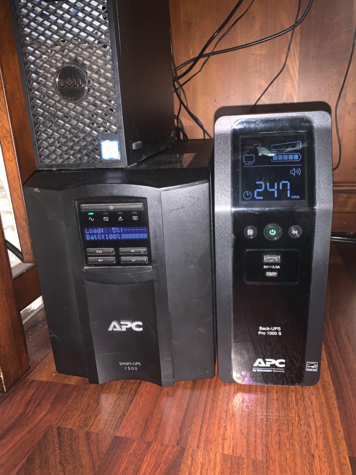 APC UPS 1000VA/600W Pure Sine Wave UPS for Computer, Electronics, BR1000MS | Back-UPS Pro Sinewave UPS for PC, gaming & home offices. Surge protection, AVR, USB-C charging, User-replaceable battery customer photo 1