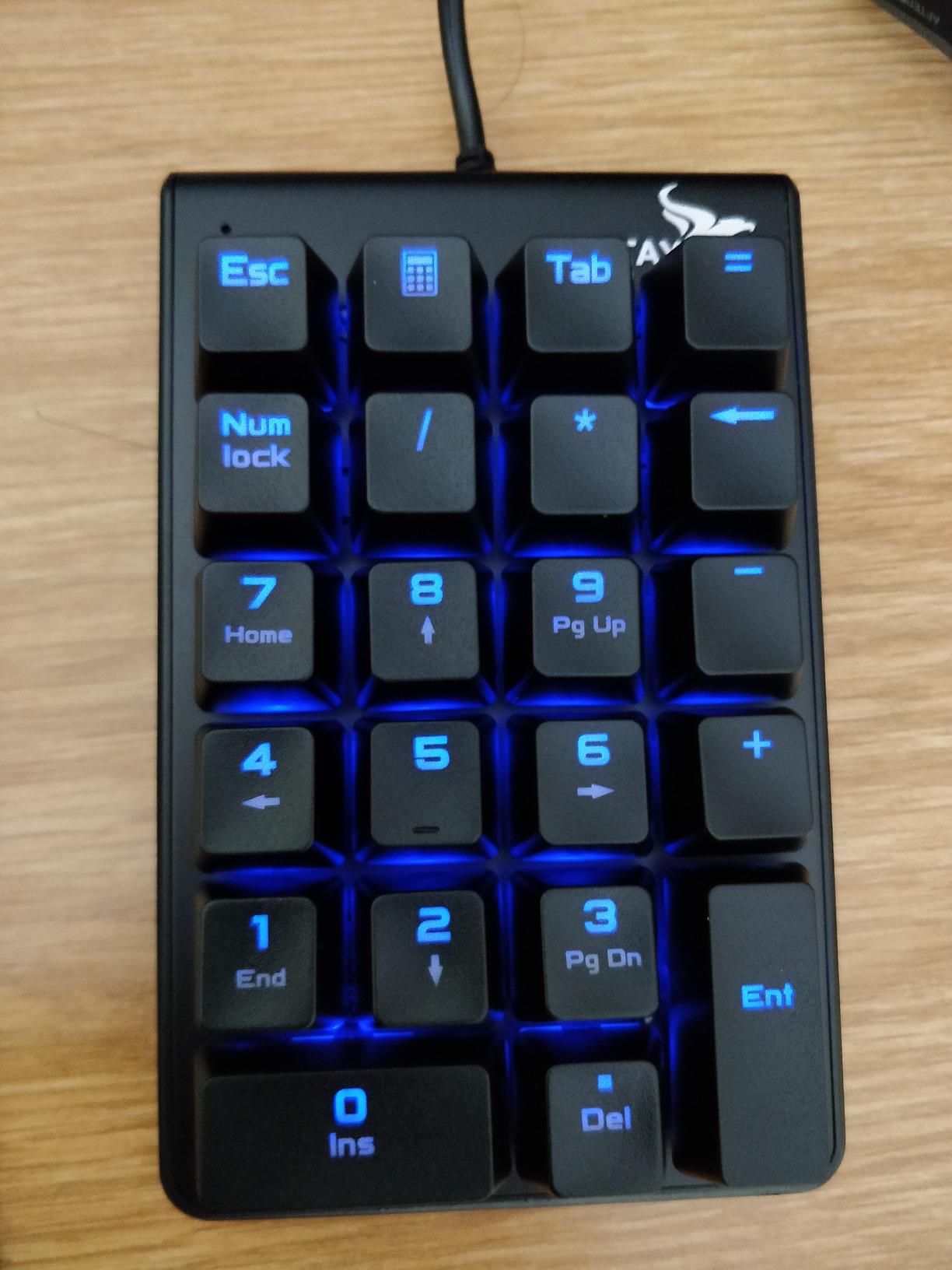 Mechanical Numeric Keypad, 22-Key USB Numpad for Laptop with LED Backlight | For Desktop Computers, Accounting, Spreadsheets, and Data Entry customer photo 1