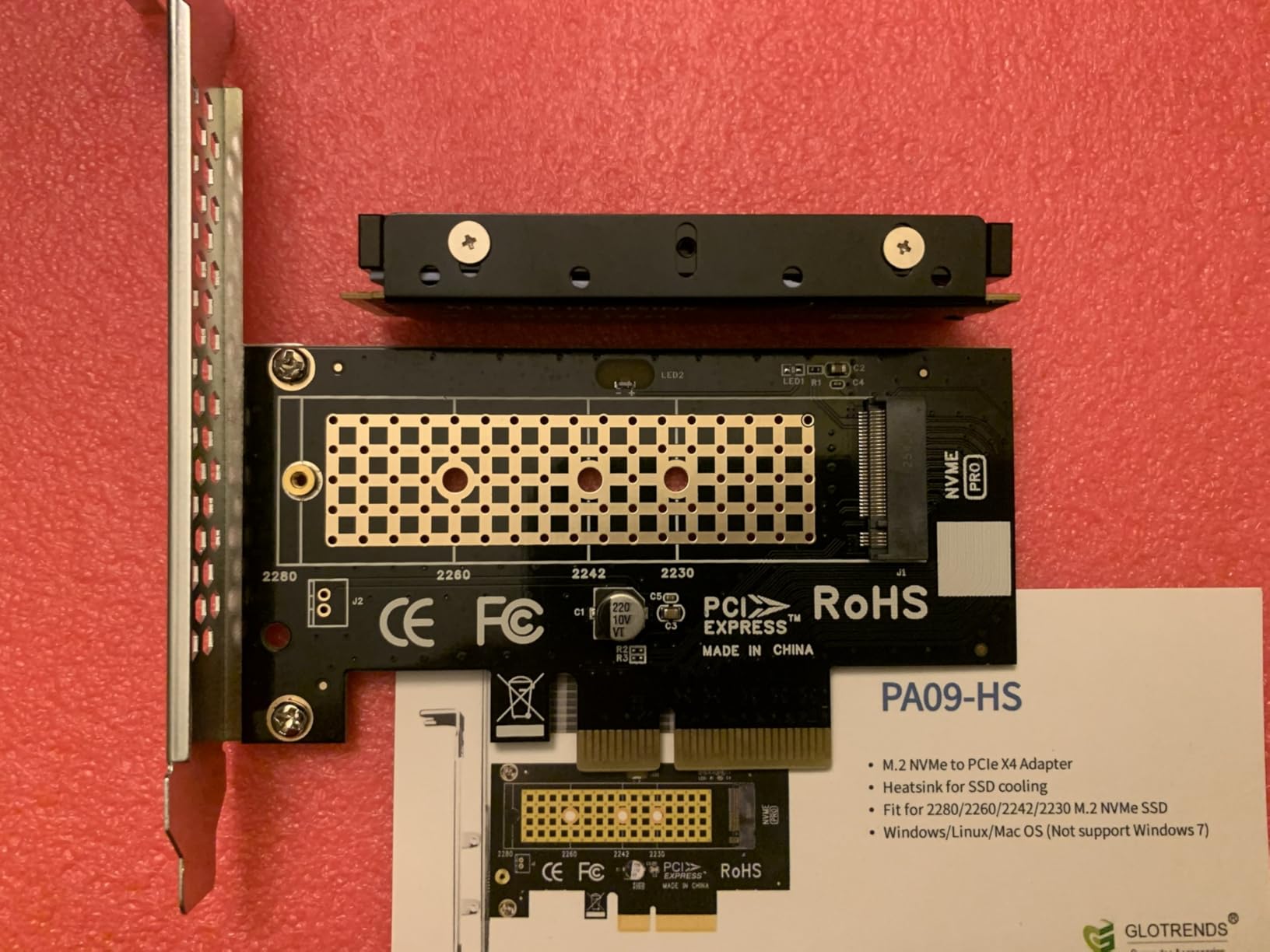 M.2 2280 SSD heatsink for PC / PS5 M.2 PCIE NVMe SSD or M.2 SATA SSD | M.2 SSD Cooler, Heatpipe Heatsink for 2280 NVMe, Dual-Sided Compatible for Maximum Cooling Performance customer photo 1