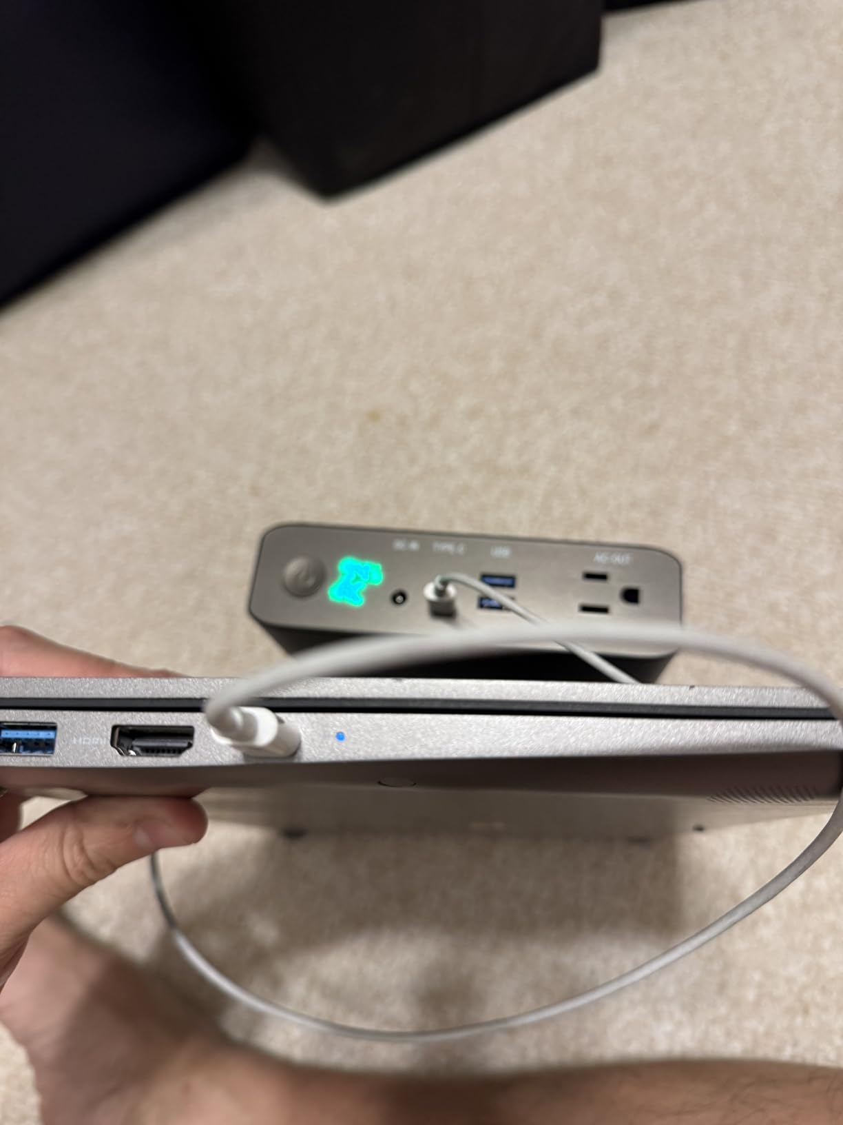 AC Outlet Portable Charger 60000mAh 110V/130W Laptop Power Bank with AC Outlet, 2 USB QC 3.0 and Type-C for Laptop, CPAP, Drone, Projector, Smartphone and Others customer photo 1