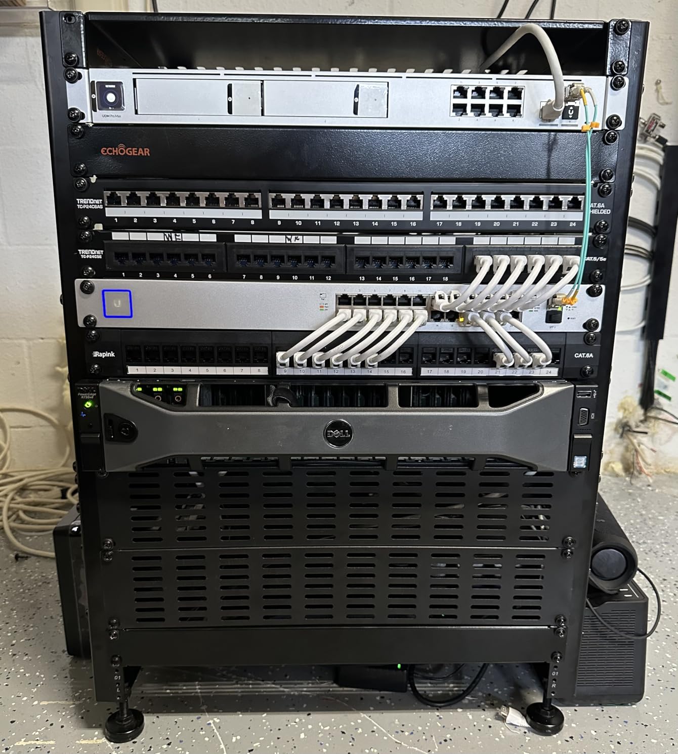 TRENDnet 8-Port Cat6A Shielded Patch Panel, TC-P08C6AS, Wall Mount Ready | 10G Ready, Cat5e, Cat6, Cat6A Compatible, Metal Housing, Color-Coded Labeling for T568A & T568B Wiring, Cable Management customer photo 1