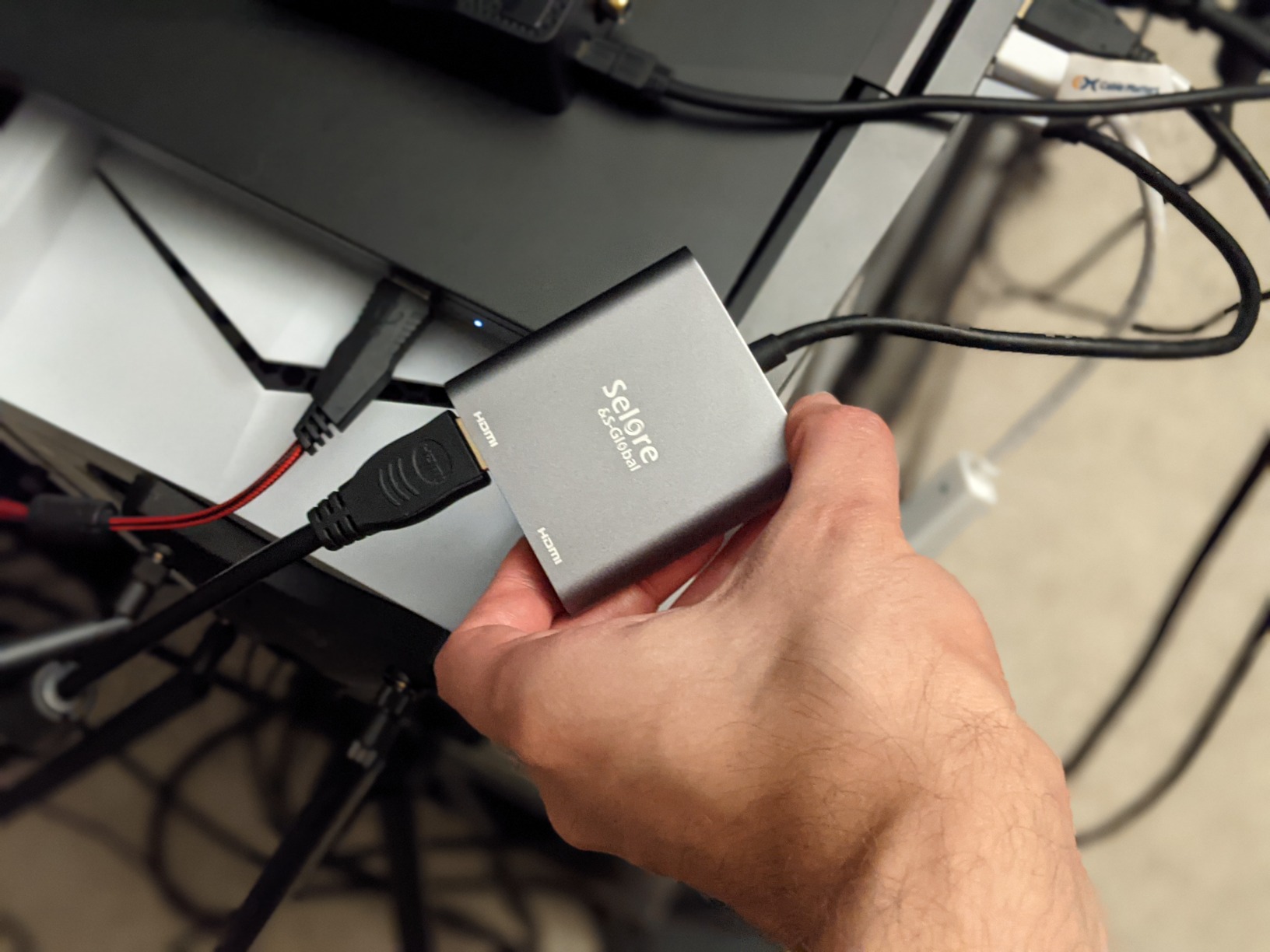 Selore&S-Global USB C to Dual HDMI Adapter 4K @60hz, Type C to HDMI Converter for MacBook Pro Air 2020/2019/2018, LenovoYoga 920/Thinkpad T480, Dell XPS 13/15/17, etc customer photo 1