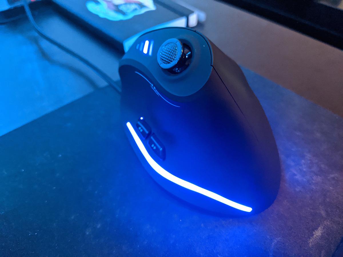 Vertical Mouse, Ergonomic USB Wired Vertical Mouse with 5 D Rocker 10000 DPI 11 Programmable Buttons, RGB Gaming Mouse for Gamer/PC/Laptop/Computer customer photo 1