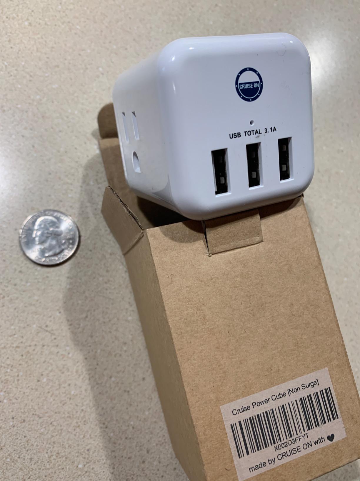 Cruise Approved Power Strip Non Surge Protector for Cruise Ship Multi Plug, 6 Outlets, 3 USB & 3 AC Outlet for Carnival, Celebrity, Princess, Norwegian & Major Lines customer photo 1