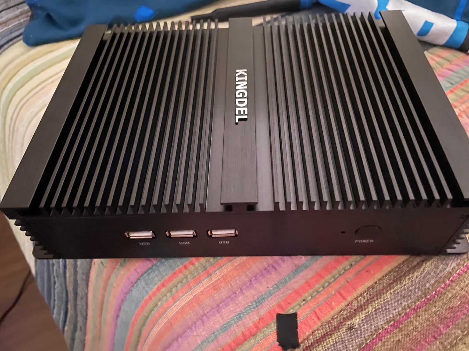 KINGDEL Fanless Industrial Computer, Mini PC, Core i7 8th Gen CPU, 16GB RAM 512GB NVMe SSD, 4K: 4096x2304, HD Port, VGA, 4xUSB 3.0, 2xCOM RS232, WiFi+Bluetooth, Metal Case customer photo 2