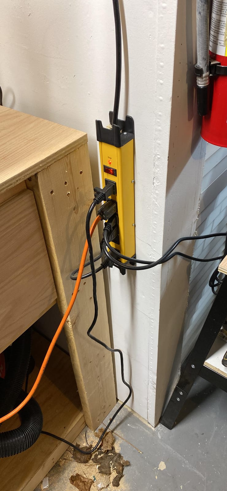 CCCEI Heavy Duty Surge Protector Power Strip. Yellow, 6ft, 1. | Extension Cord with Multiple Outlets, Metal Plug Extender, Grounding, Wide Spaced, 6 AC, for Appliance, Garage. ETL Listed. customer photo 1