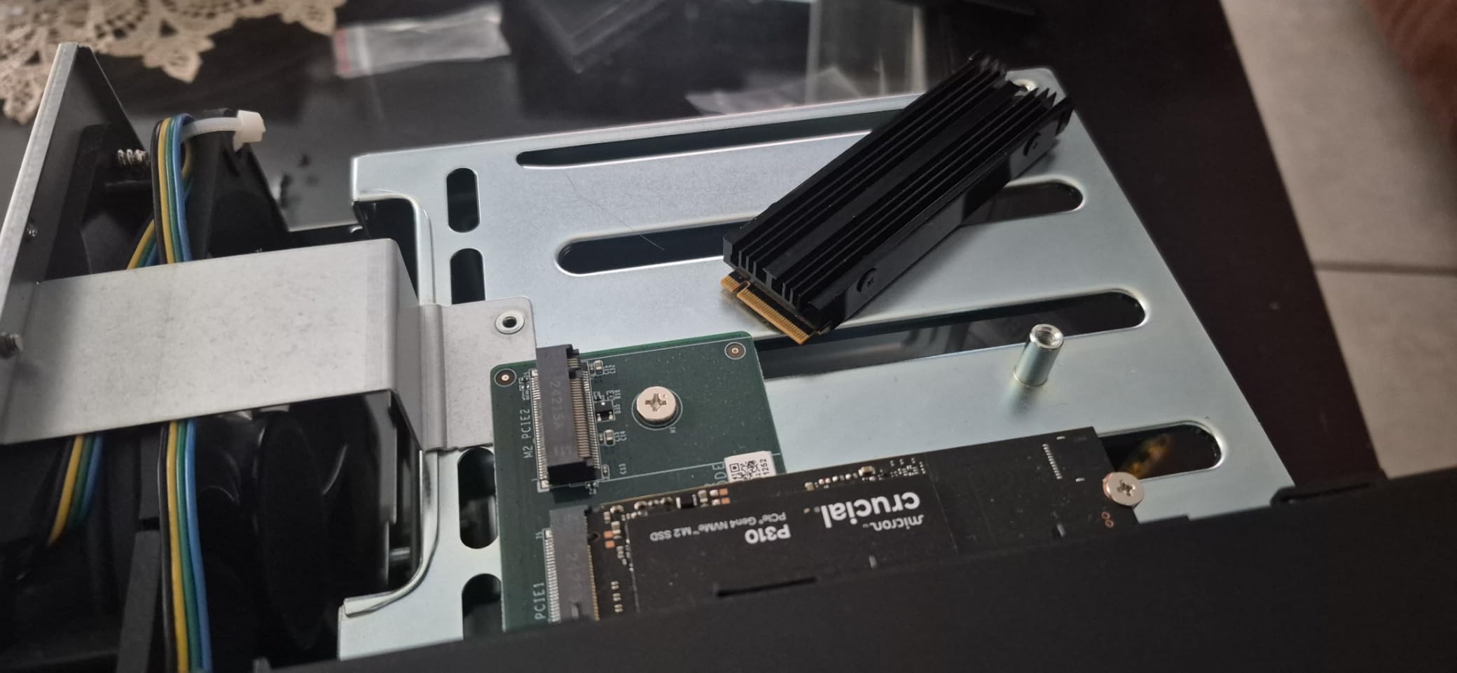 M.2 Heatsink SSD Cooler for PS5 PCIE NVME or SATA m2 2280 SSD Cooling (Black 2 Pieces) customer photo 1