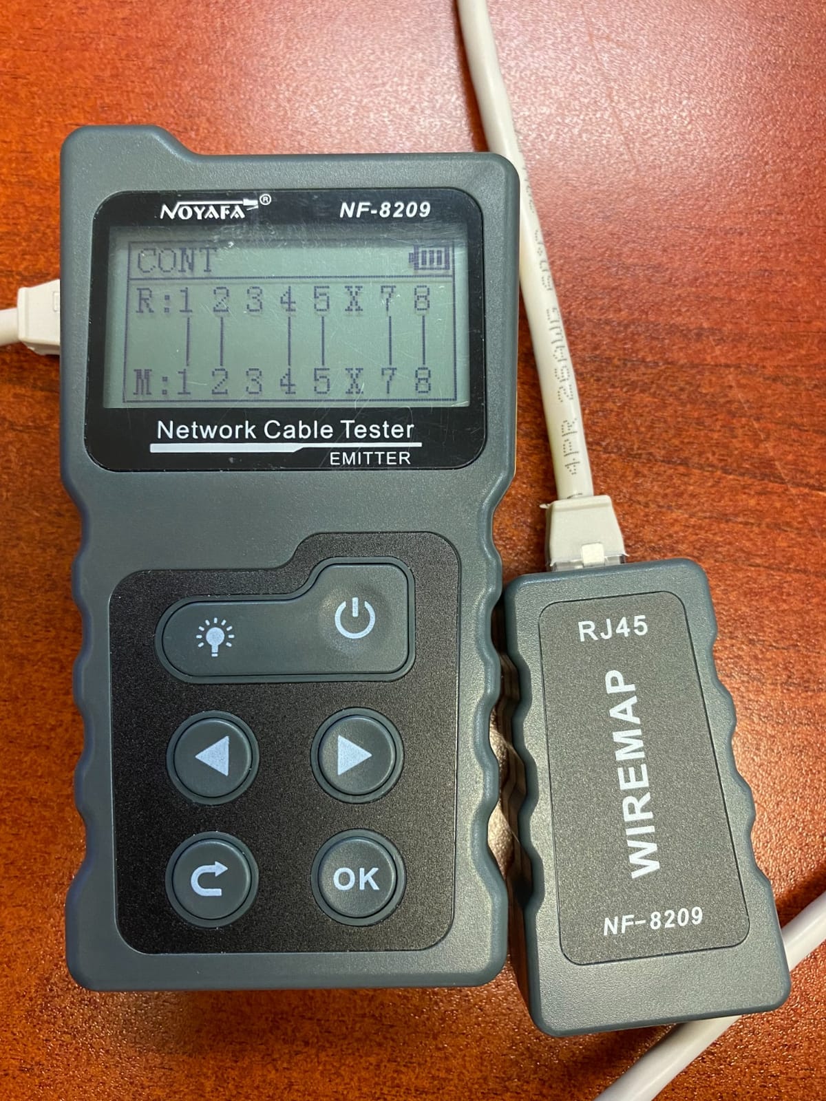 NOYAFA NF-8209 Network Cable Tester, Ethernet Cable Wire Tester with POE & NCV for CAT5/CAT6 Wire Tracer, Length Test, RJ45 Network Tester Kit for Cable Tracer Telephone Line Finder Home Repair customer photo 1