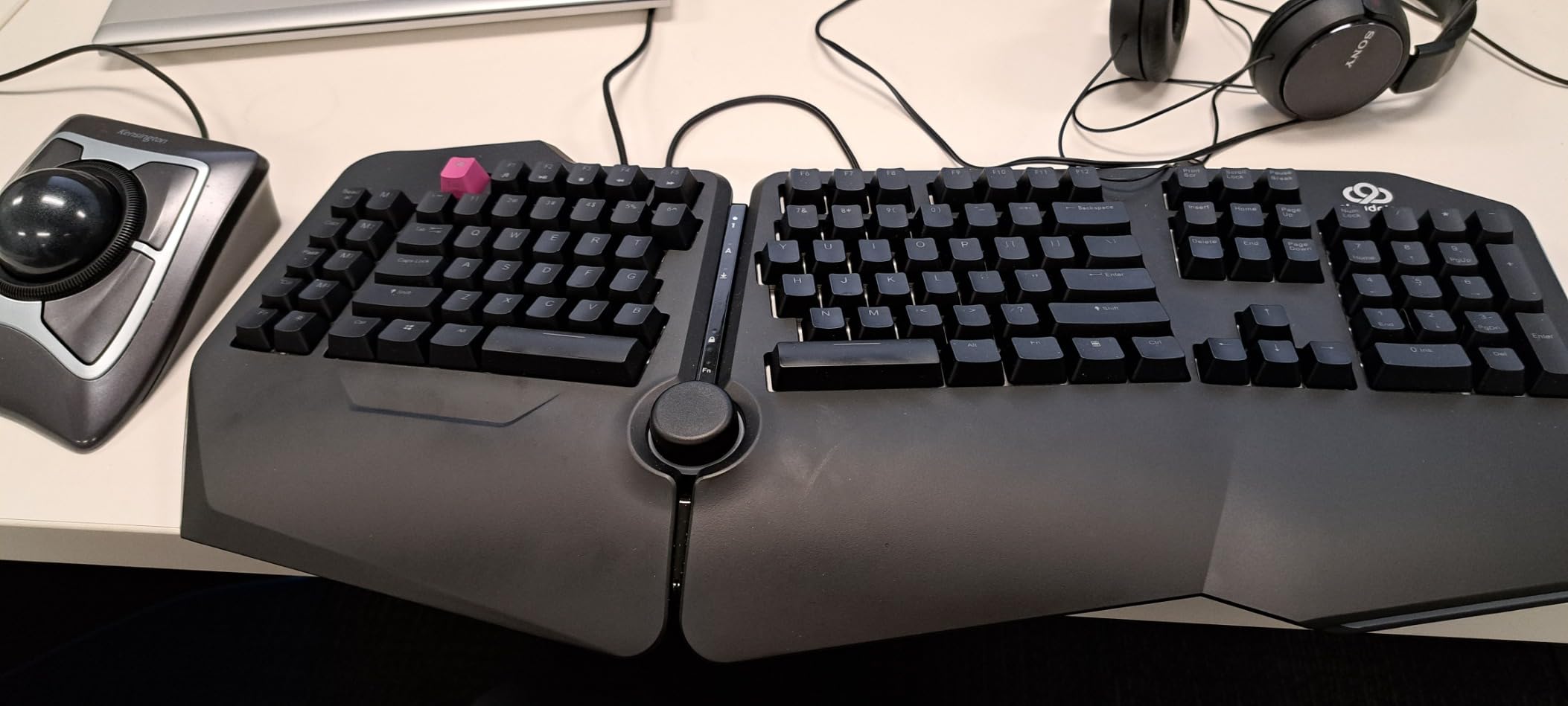 Cloud Nine C989M Ergonomic Mechanical Keyboard for PC - Kailh Tactile Brown Switches - RGB Light Up LED Backlit with USB - Ergo Split Key Board with Macro customer photo 1