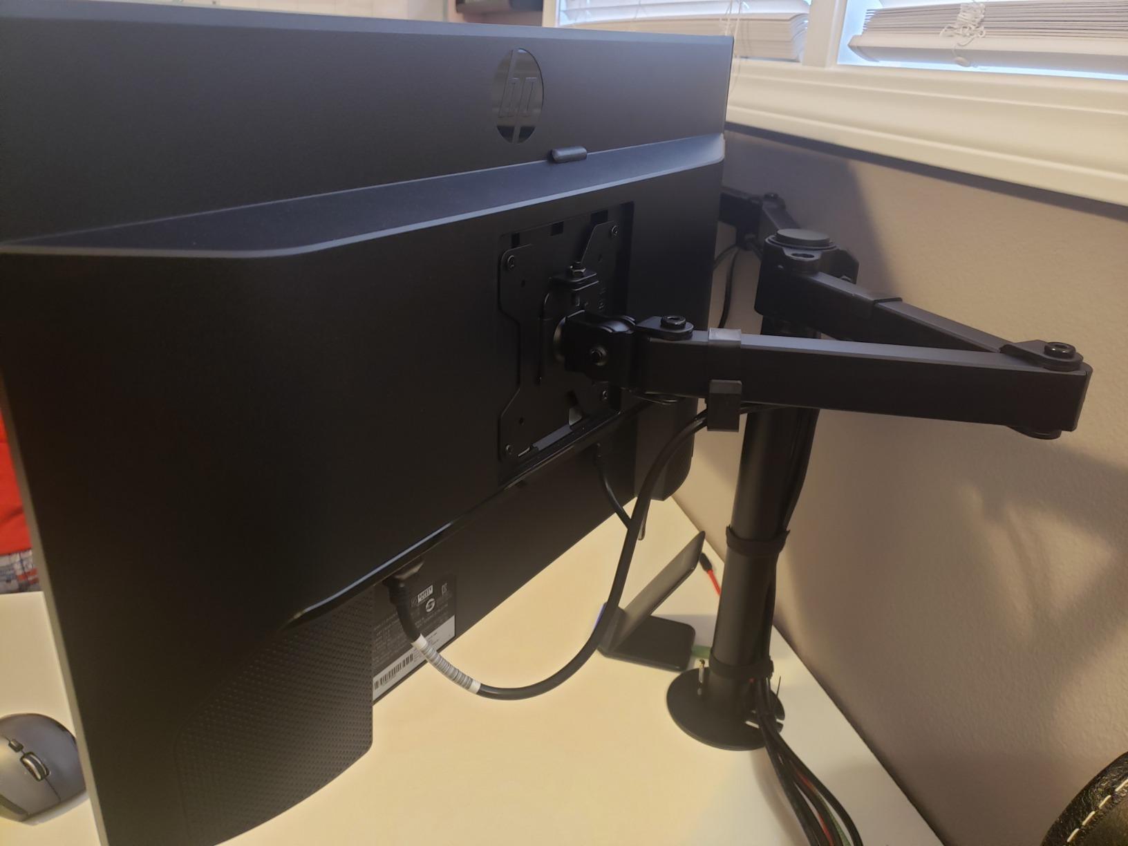 HP 24mh FHD Monitor - Computer Monitor with 23.8-Inch IPS Display (1080p) - Built-in Speakers and VESA Mounting - Height/Tilt Adjustment for Ergonomic Viewing - HDMI and DisplayPort - (1D0J9AA#ABA) customer photo 2