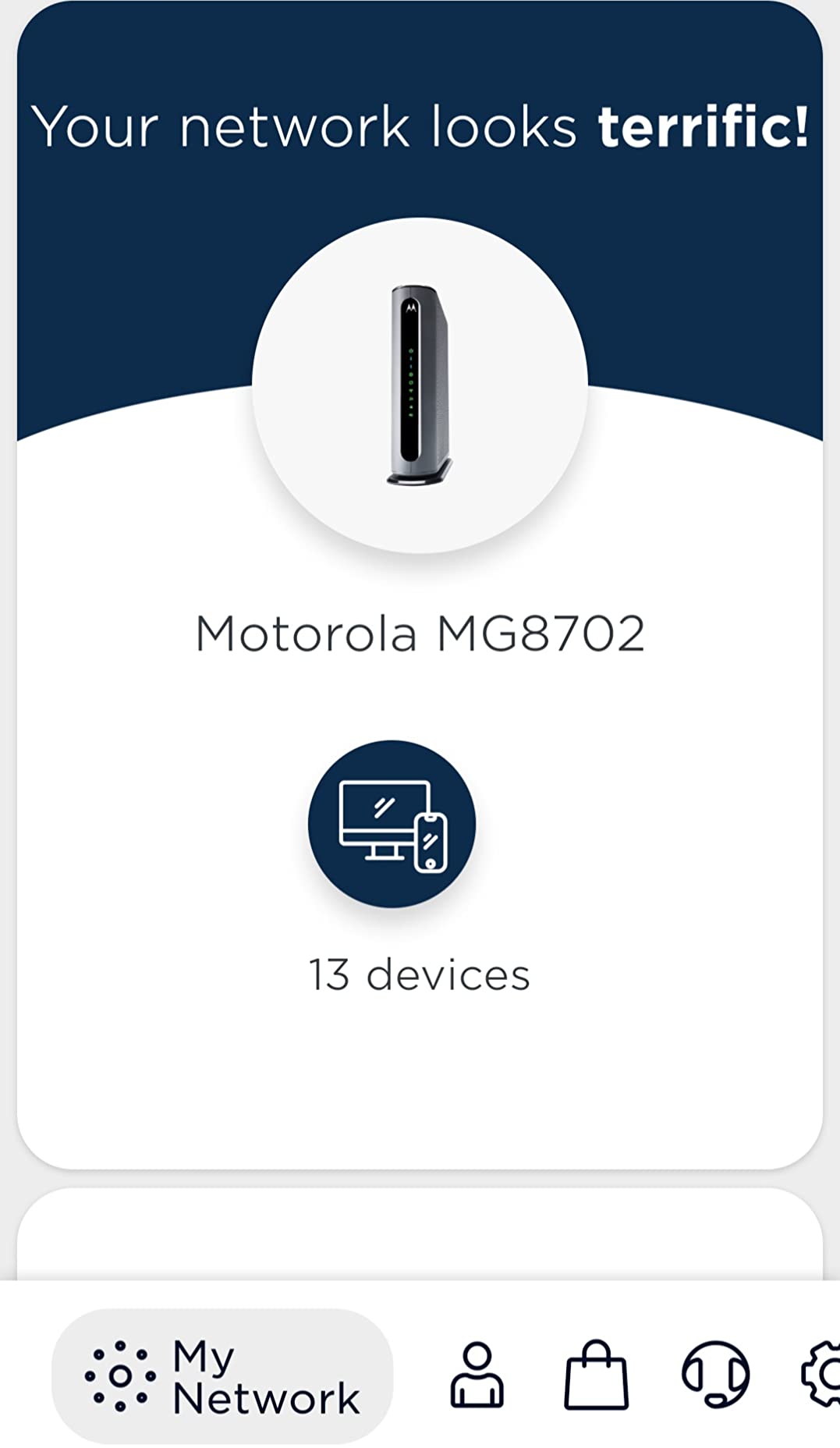 Motorola MG8702 | DOCSIS 3.1 Cable Modem + Wi-Fi Router (High Speed Combo) with Intelligent Power Boost | AC3200 Wi-Fi Speed | Approved for Comcast Xfinity, Cox, and Charter Spectrum customer photo 1