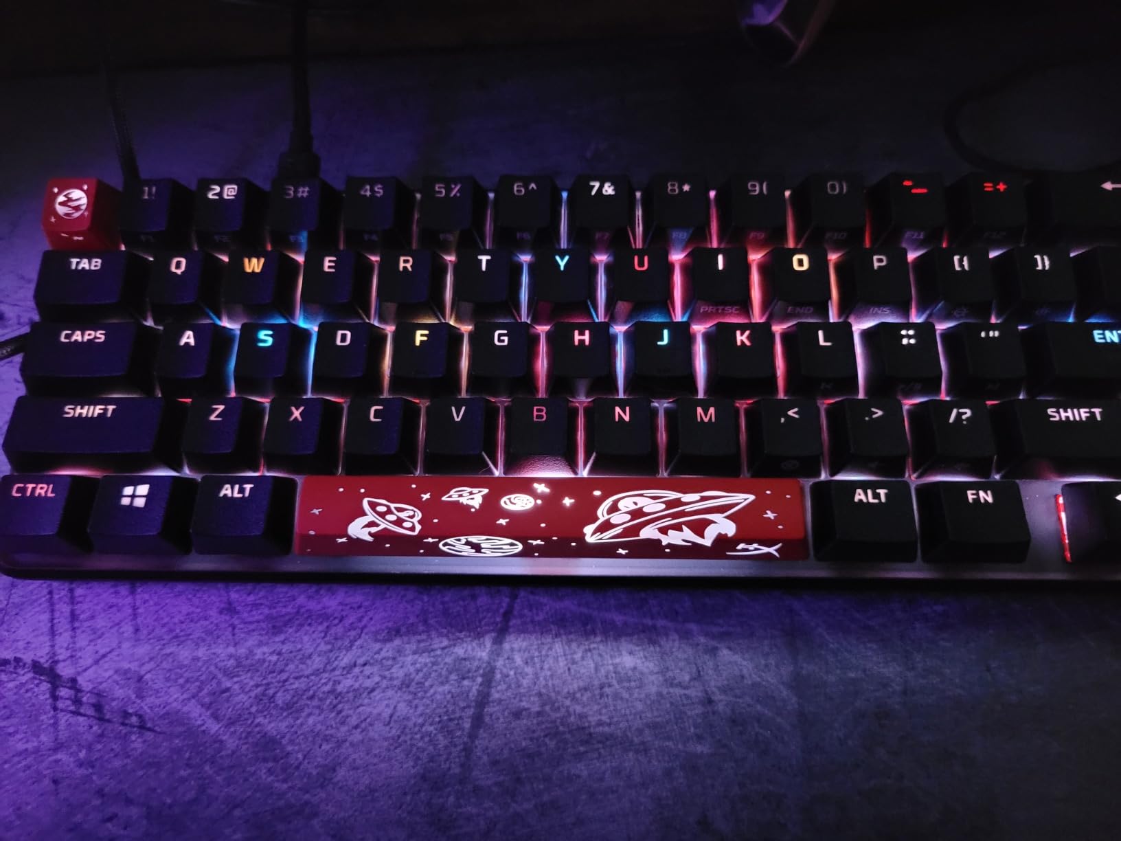 HyperX Alloy Origins 65 - Mechanical Gaming Keyboard - Compact 65% Form Factor - Tactile Aqua Switch - Double Shot PBT Keycaps - RGB LED Backlit - NGENUITY Software Compatible customer photo 1