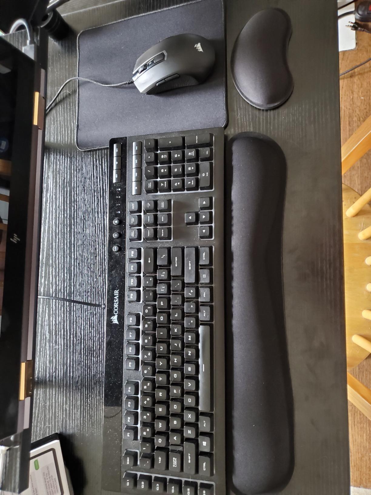 Yolanda Keyboard Wrist Rest Memory Foam, Easy Typing Pain Relief, Keyboard Mouse Pad Set for Computer, Laptop, Home & Office customer photo 2