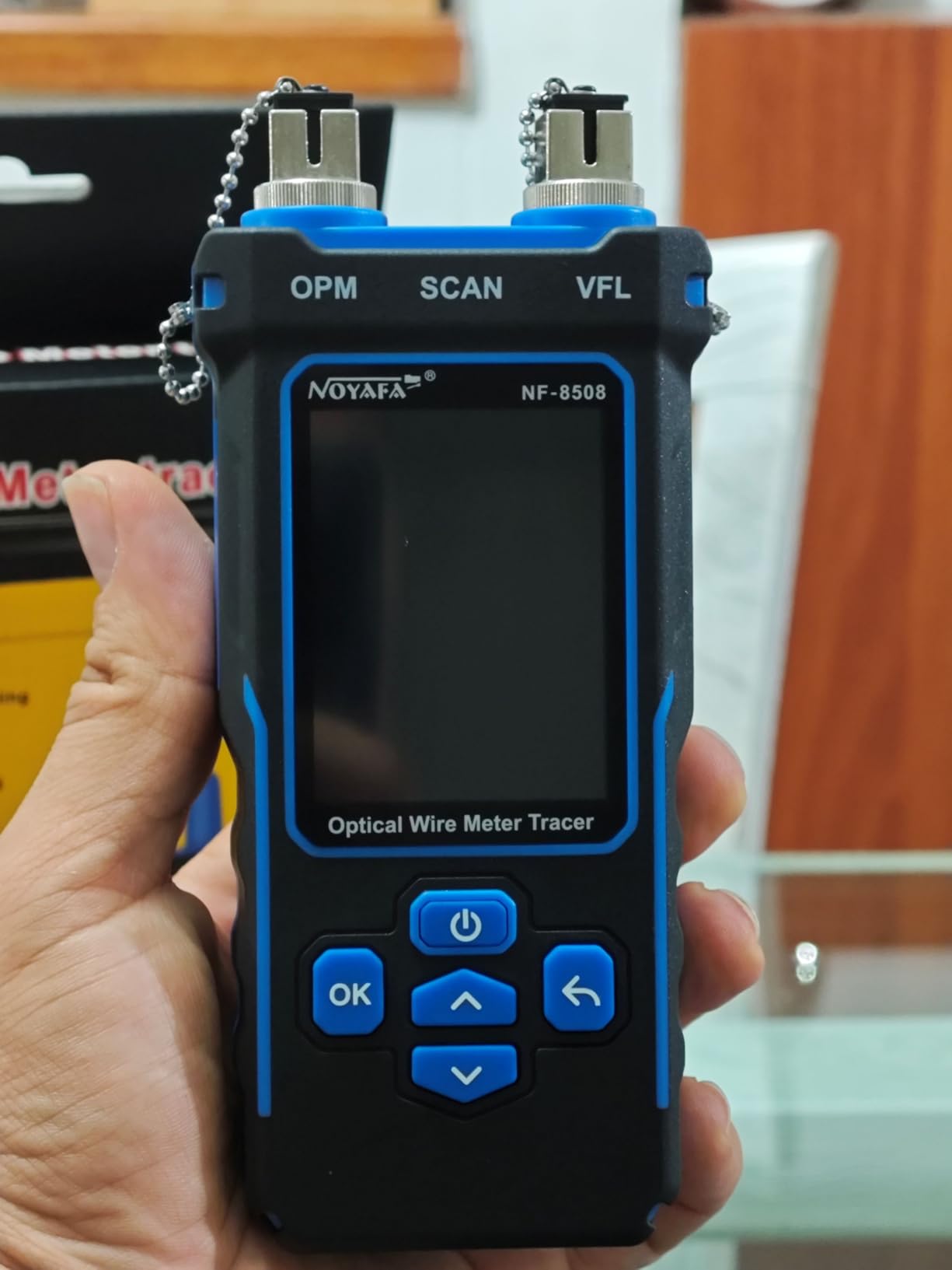 NOYAFA NF-8508 Network Cable Tester with Optical Power Meter | CAT5 CAT6 Cable Toner Ethernet Cable Tester, RJ45 Network Tester, VFL PoE QC Test Wire Tracer Port Flashing 200M Length Test customer photo 2