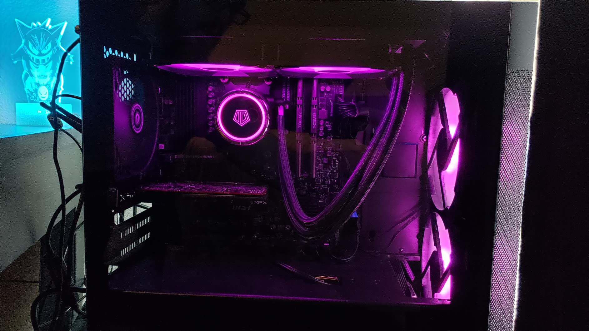 LIAN LI LANCOOL 205M MESH High Airflow Micro ATX PC Case, RGB Gaming Computer Case, Mesh Front Panel Mid-Tower Chassis with 2x140mm ARGB PWM Fans Pre-Installed, Tempered Glass Side Panel, Black customer photo 1