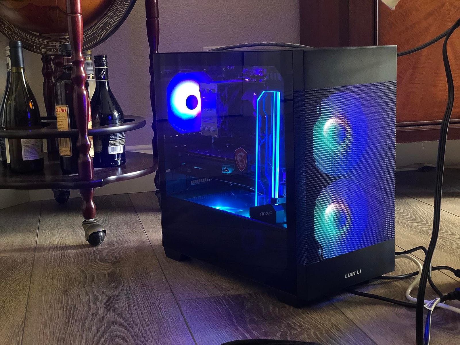 LIAN LI LANCOOL 205M MESH High Airflow Micro ATX PC Case, RGB Gaming Computer Case, Mesh Front Panel Mid-Tower Chassis with 2x140mm ARGB PWM Fans Pre-Installed, Tempered Glass Side Panel, Black customer photo 2