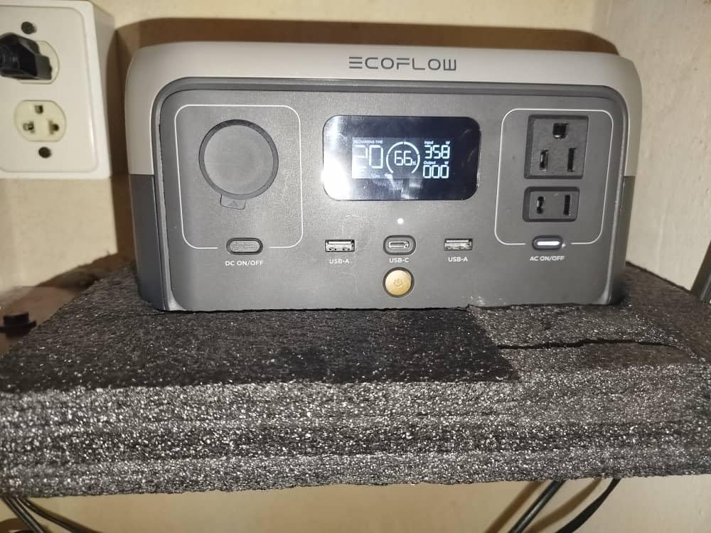 EcoFlow Portable Power Station RIVER 2, 256Wh 300W | 1 Hr Fast Charging, LiFePO4 Battery, Up to 600W Solar Generator for Outdoor Camping/RVs/Home Use (Solar Panel Optional) customer photo 1