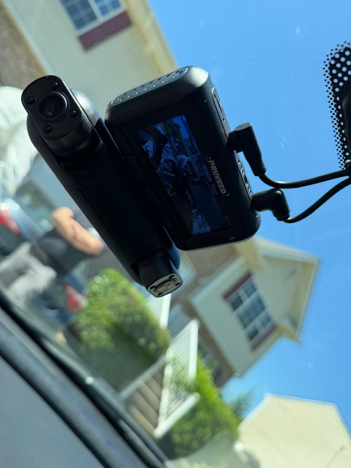 PRUVEEO 360 Degree 4 Channel Dash Cam Front and Rear Inside Left Right, Dash Camera for Cars, Built-in GPS WiFi Night Vision, 24/7 Recording Parking Mode Monitor, 128G Card Included customer photo 2