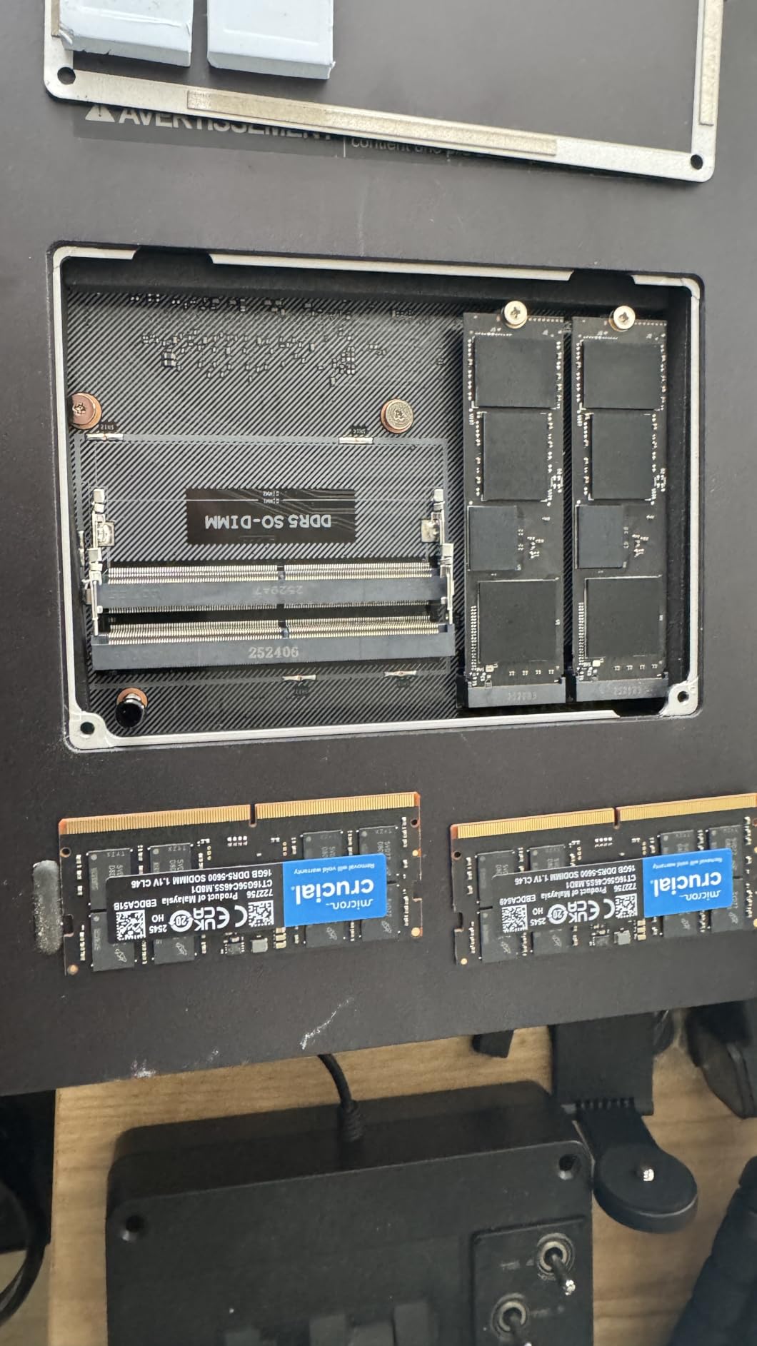 Crucial 32GB DDR5 RAM Kit (2x16GB), 5600MHz (or 5200MHz or 4800MHz) Laptop Memory 262-Pin SODIMM, Compatible with Intel Core and AMD Ryzen 7000, Black - CT2K16G56C46S5 customer photo 1