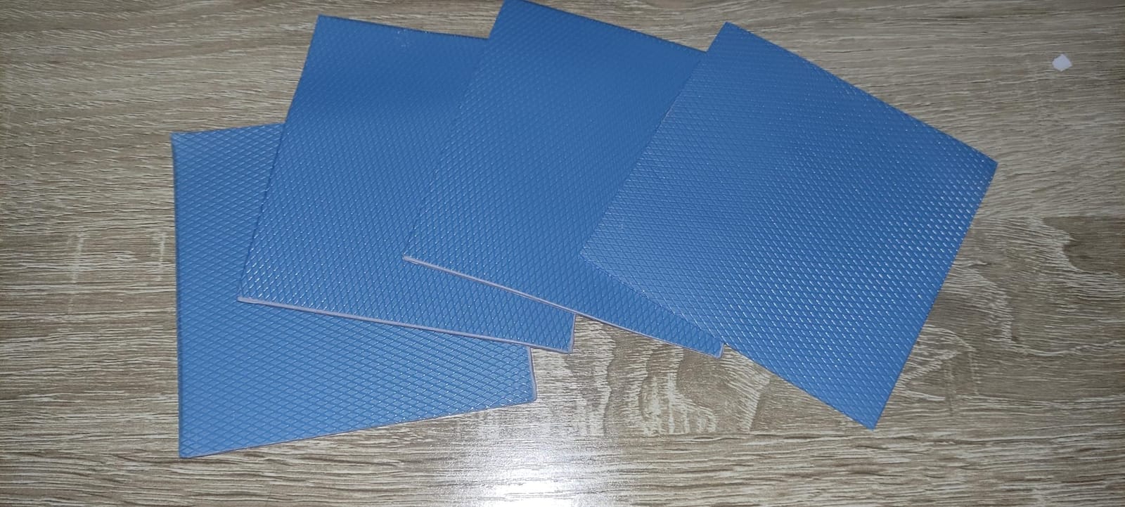 Aairhut 4 Pack 13 W/m.K Thermal Pads, 100 x 100 mm x [0.5 mm+1 mm+1.5 mm+2 mm] Silicone Cooling Pad Non Conductive Heat Resistance Extreme Odyssey Cover with Dual Self-Adhesive Films for PC Laptop PS4 customer photo 1