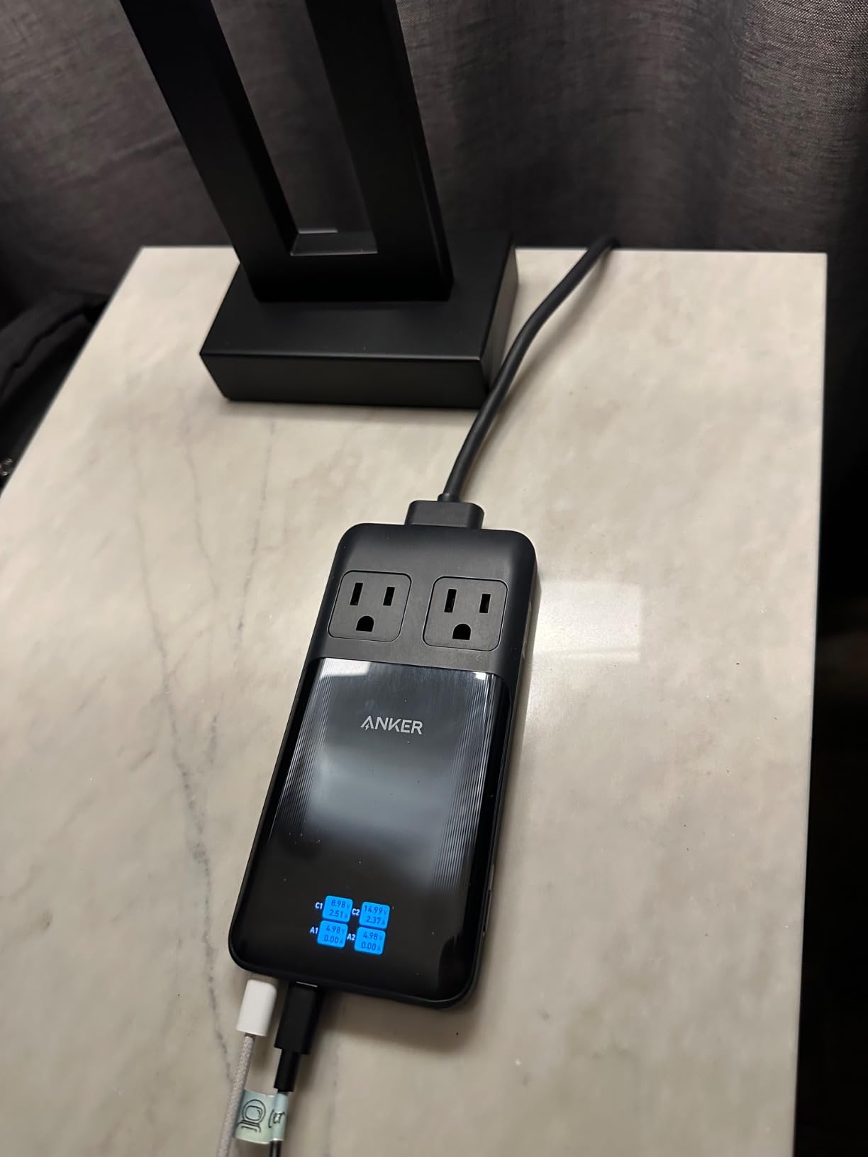 Anker Prime Charging Station, 140W 6-in-1 Travel Power Strip, 2 USB C | 2 AC, 2 USB A, 5ft Detachable Extension Cord with Multiple Outlets, Desk Accessories, Home Office (Non-Battery/Wireless) customer photo 2