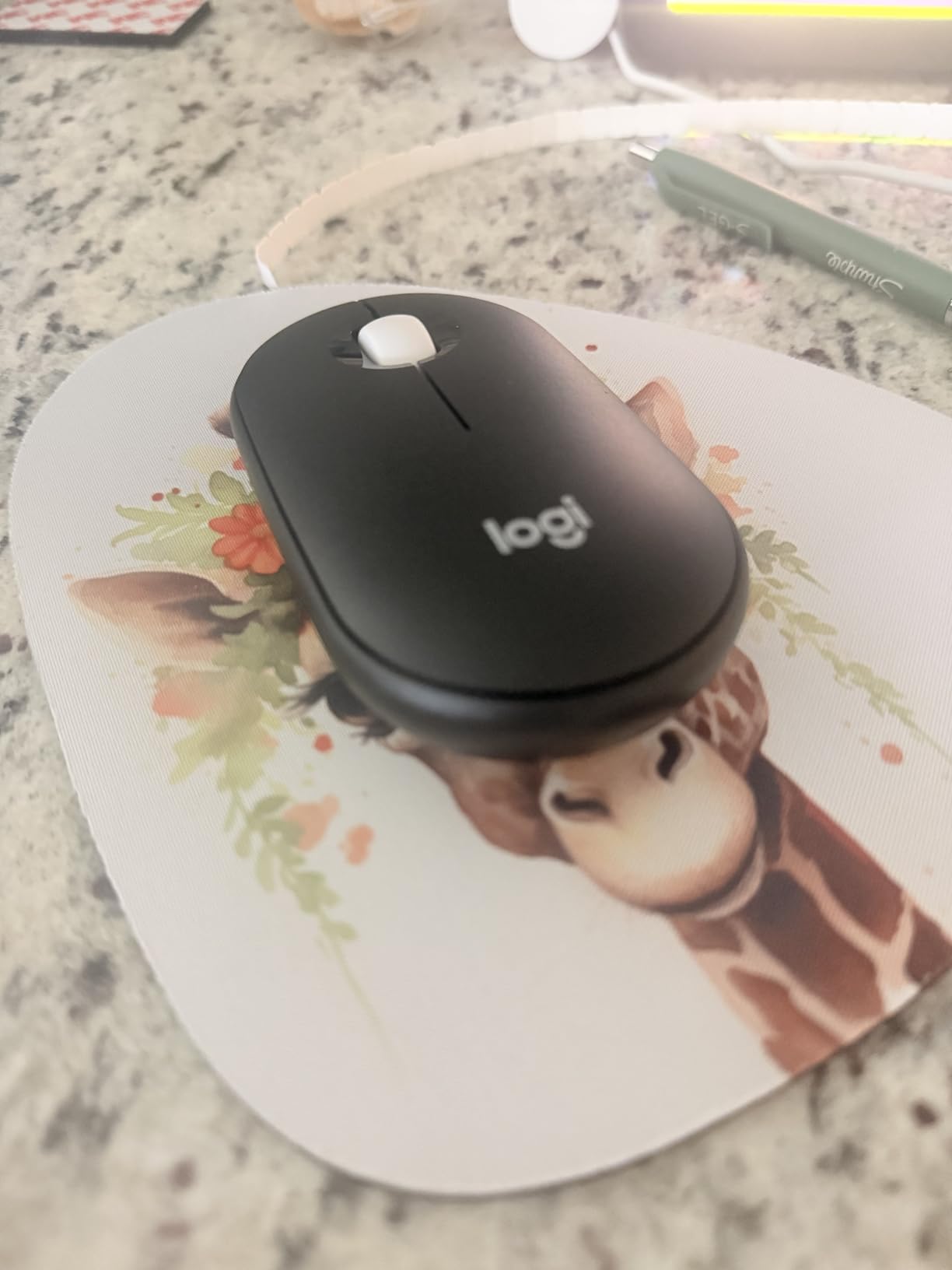 Logitech M350s Pebble 2 Bluetooth Wireless Mouse - Black | Slim, portable, lightweight, customizable button, quiet clicks, easy-switch for Windows, macOS, iPadOS, Android, Chrome OS customer photo 2
