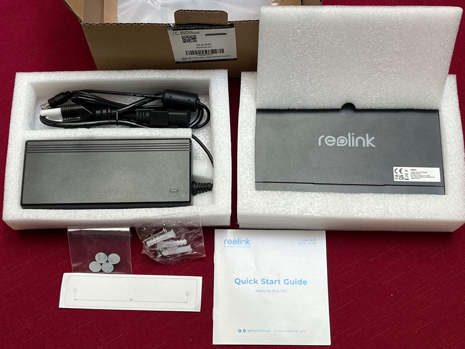 REOLINK PoE Switch with 8 PoE and 2 Gigabit Uplink Ports RLA-PS1 | Ideal for REOLINK RLN36 NVR and Power Over Ethernet IP Cameras, IEEE802.3af/at, Metal Casing, Desktop/Wall Mount customer photo 2