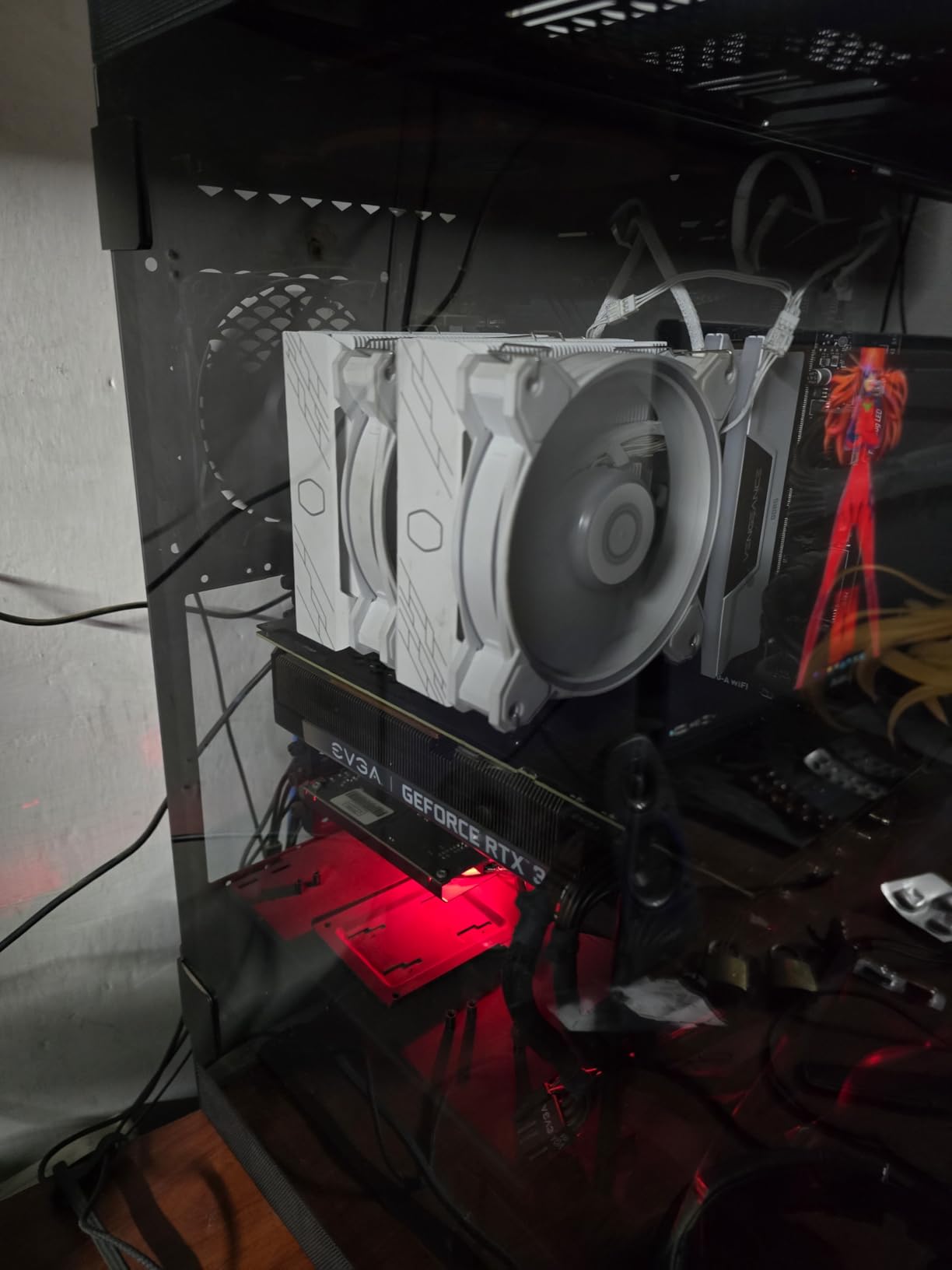 Cooler Master Hyper 622 Halo White Dual Tower CPU Air Cooler, 120 Halo² PWM Fan, Dual Loop ARGB, 6 Copper Heat Pipes, Nickel-Plated, 154mm Tall, AMD AM5/AM4, Intel LGA 1851/1700/1200 customer photo 2